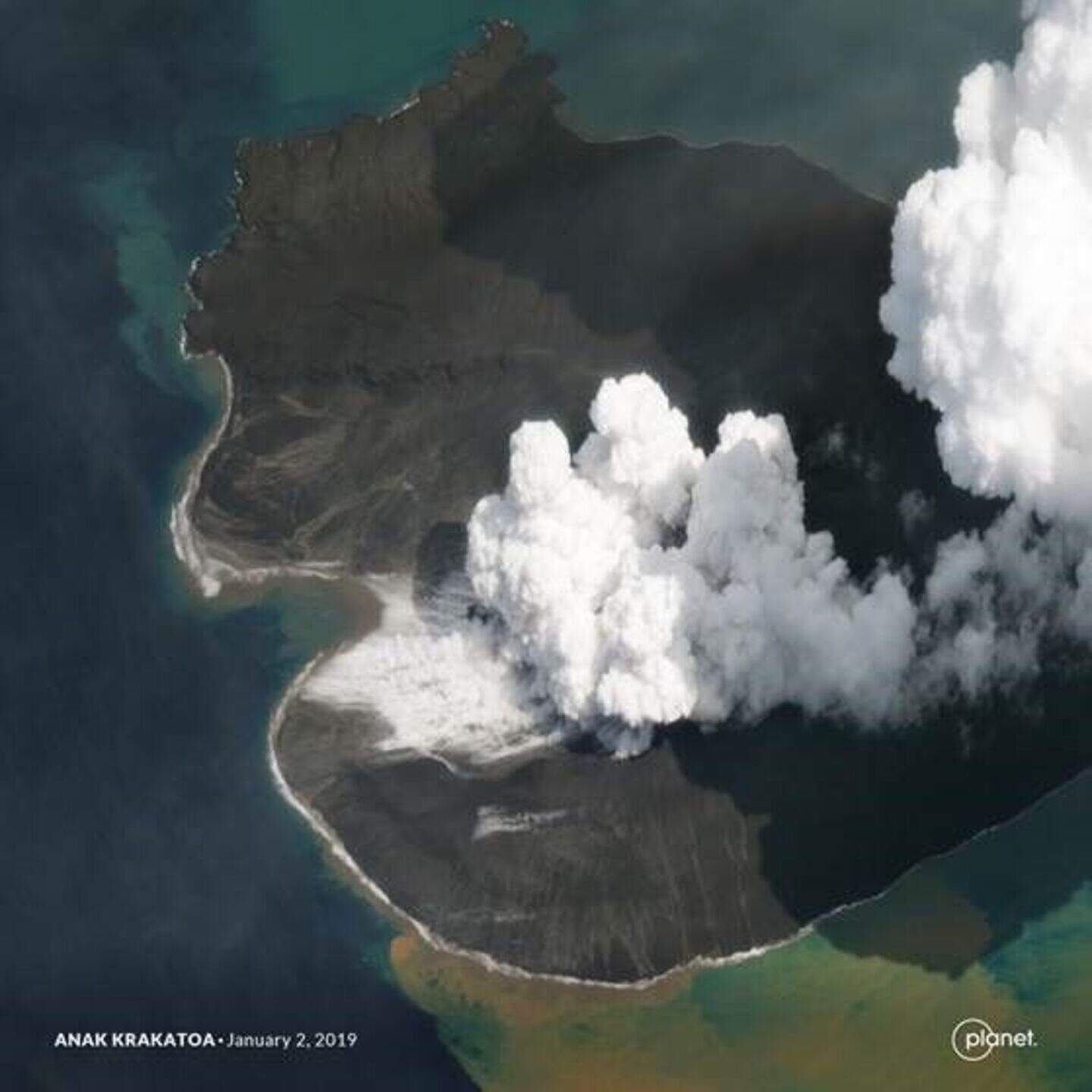 Satellite images reveal dramatic impact of volcano’s collapse on island ...