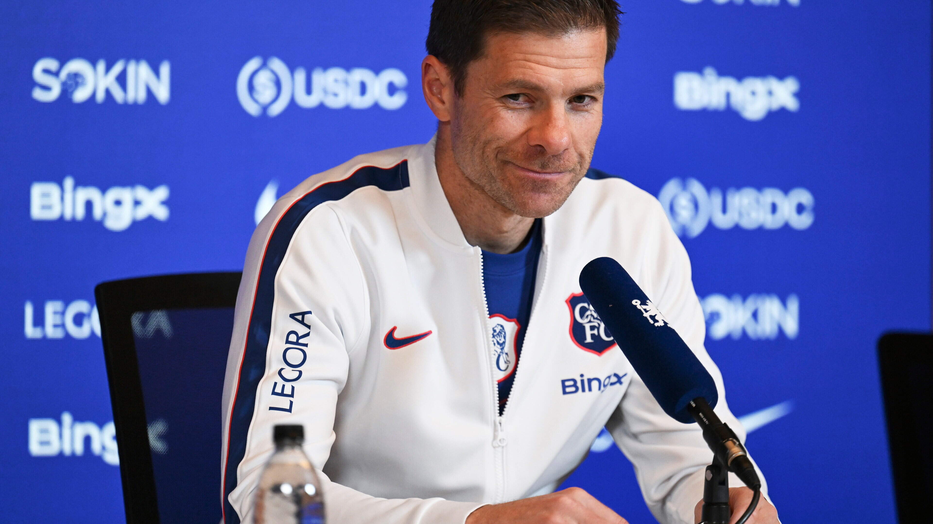 Former Liverpool midfielder Xabi Alonso will be in the opposition dugout at Anfield as Chelsea manager © Darren Walsh/Chelsea FC via Getty Images