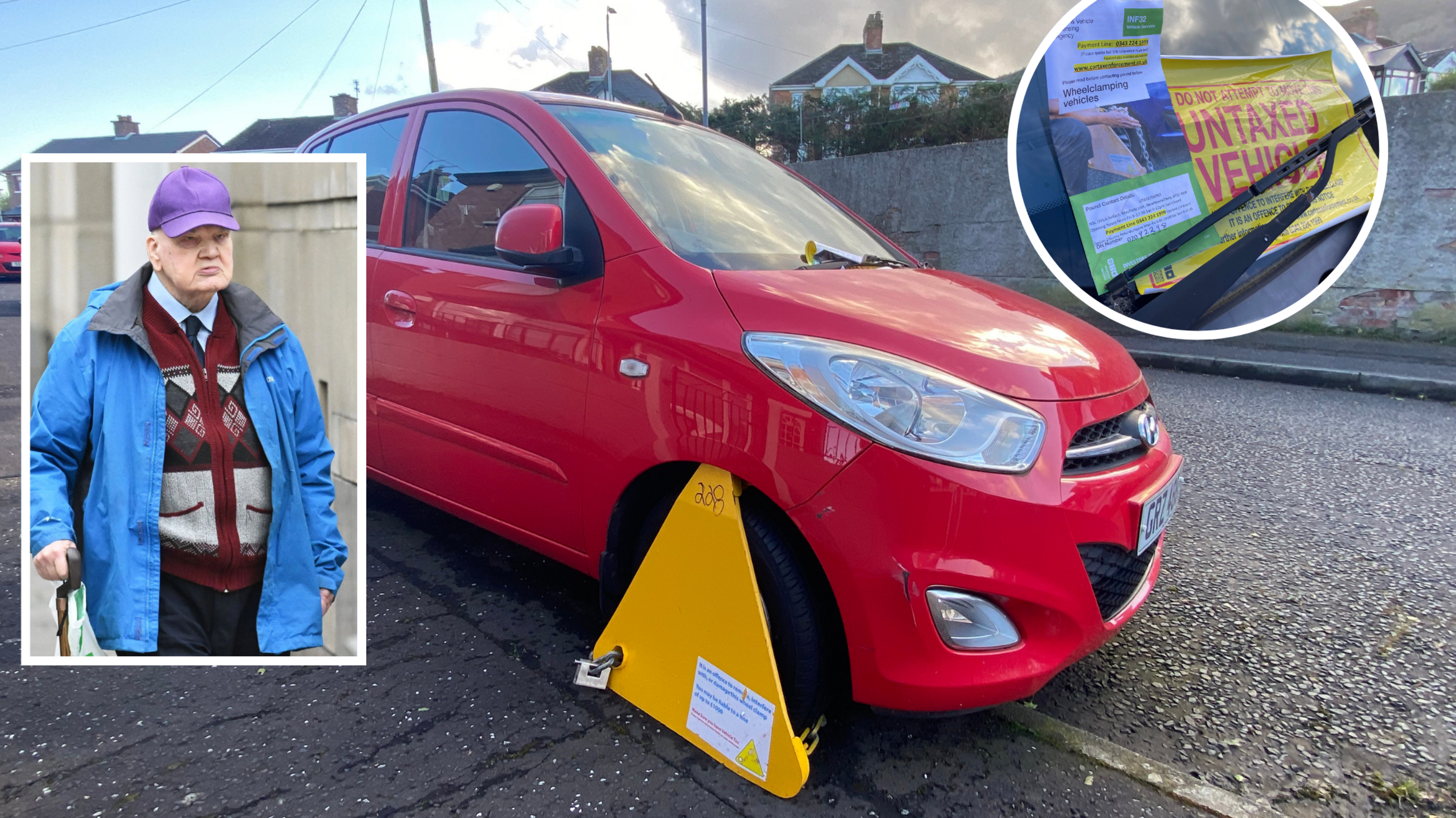 Caged Kincora paedophile’s untaxed car covered in parking tickets before being towed 