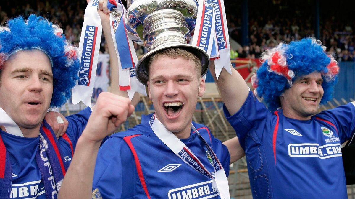 Irish League: Linfield legend Peter Thompson on clean sweep season ...