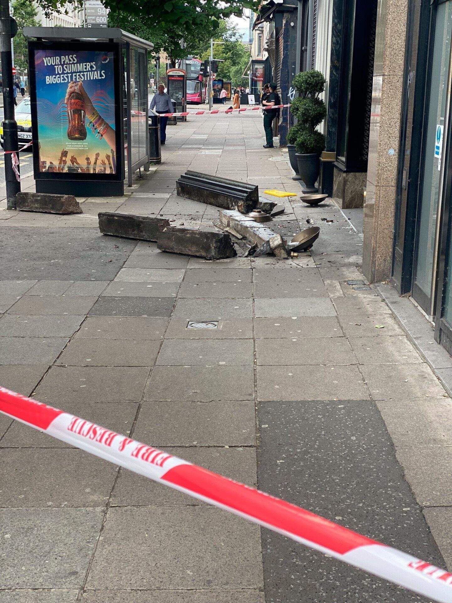 Wellington Place: Translink bus driver 'nearly wiped out' during ...
