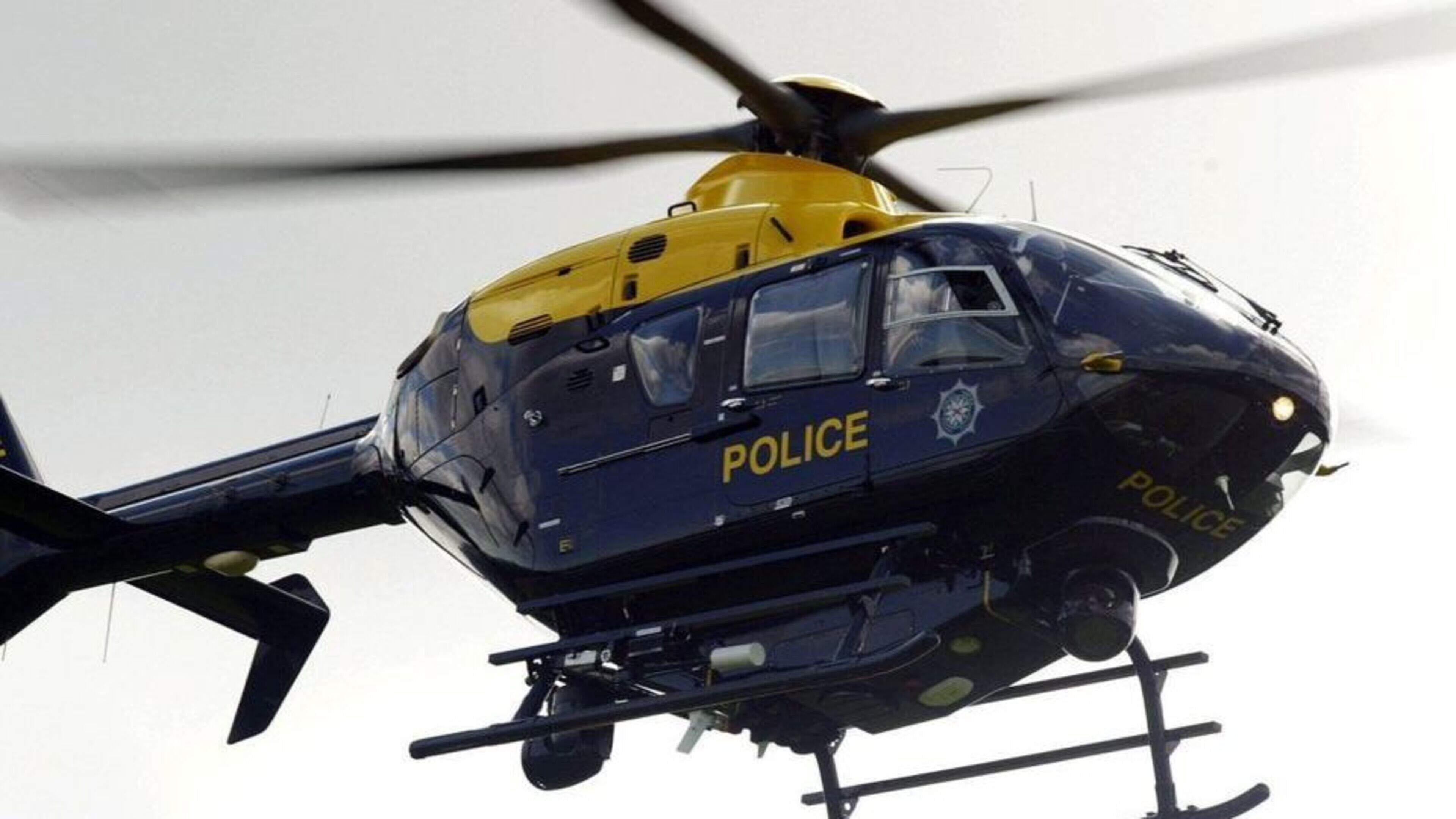 Man with 164 previous convictions fined for ‘deliberately’ shining laser at PSNI helicopter