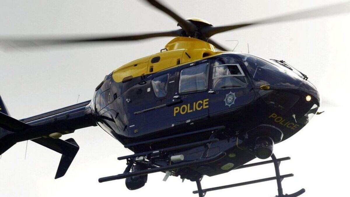 Man with 32 convictions for assaulting cops caught shining laser at police helicopter