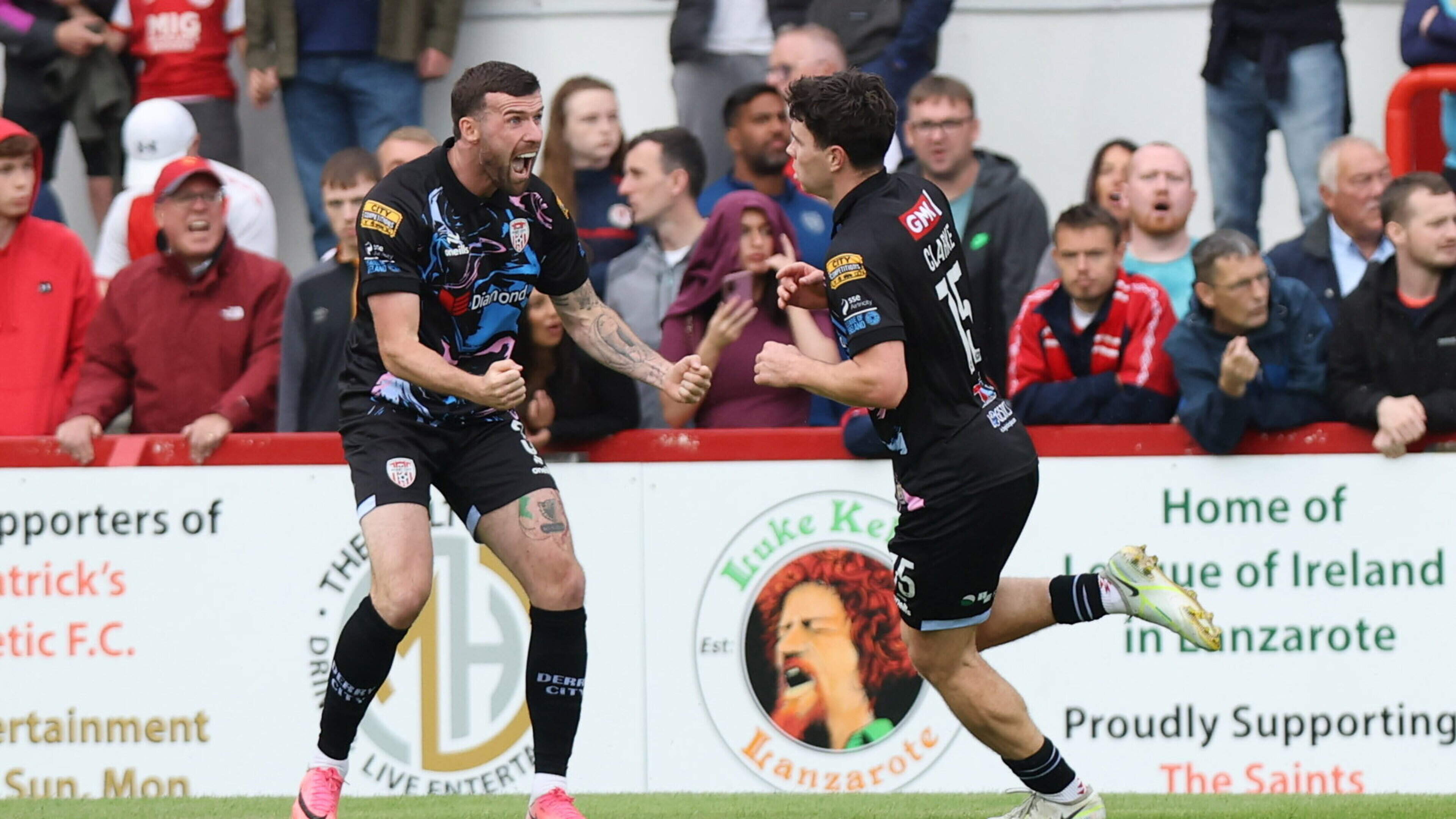 James Clarke stunner rescues point for Derry City on return to league action at St Pat’s