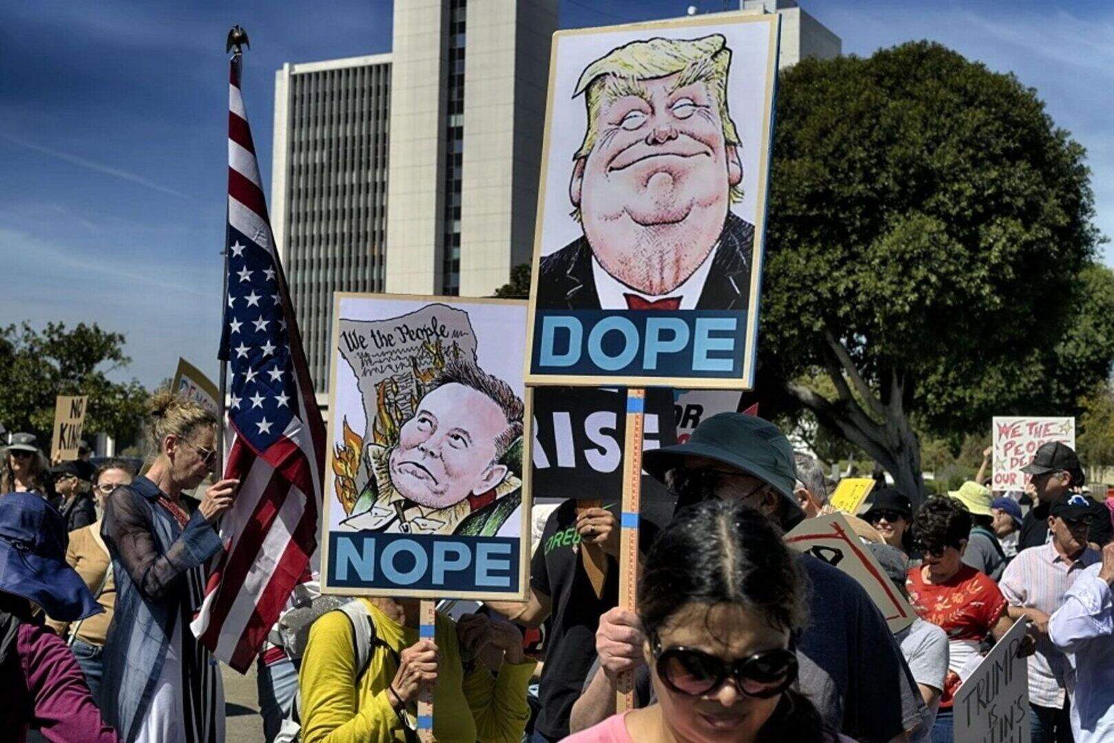 Protests against Donald Trump and Elon Musk planned across the US as 10 ...