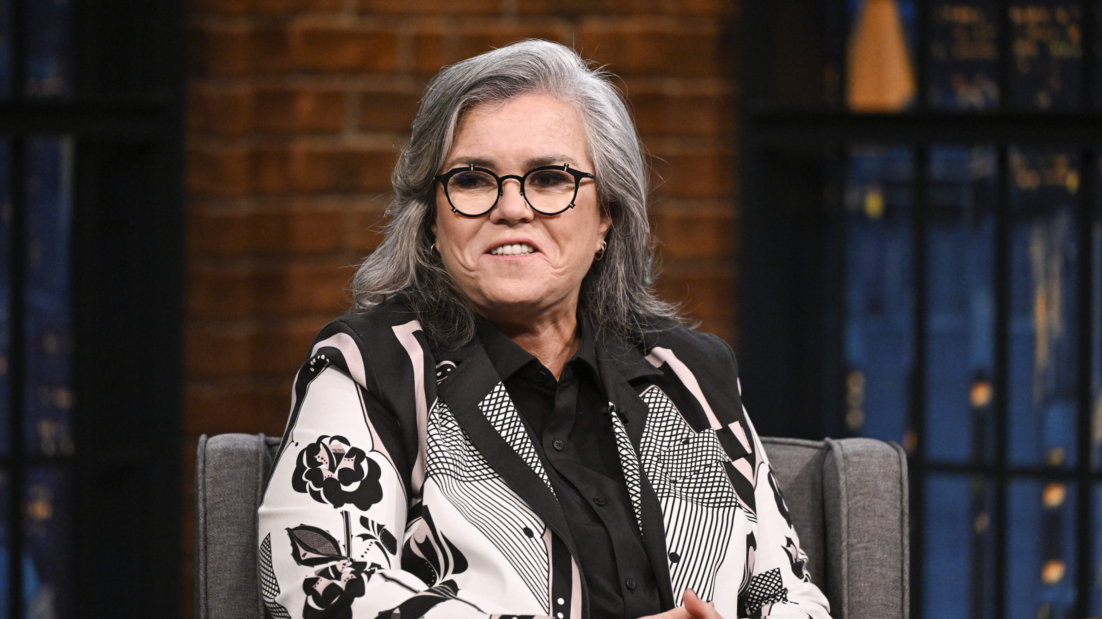 Rosie O’Donnell mocks, but barely mentions Trump, in talk show return