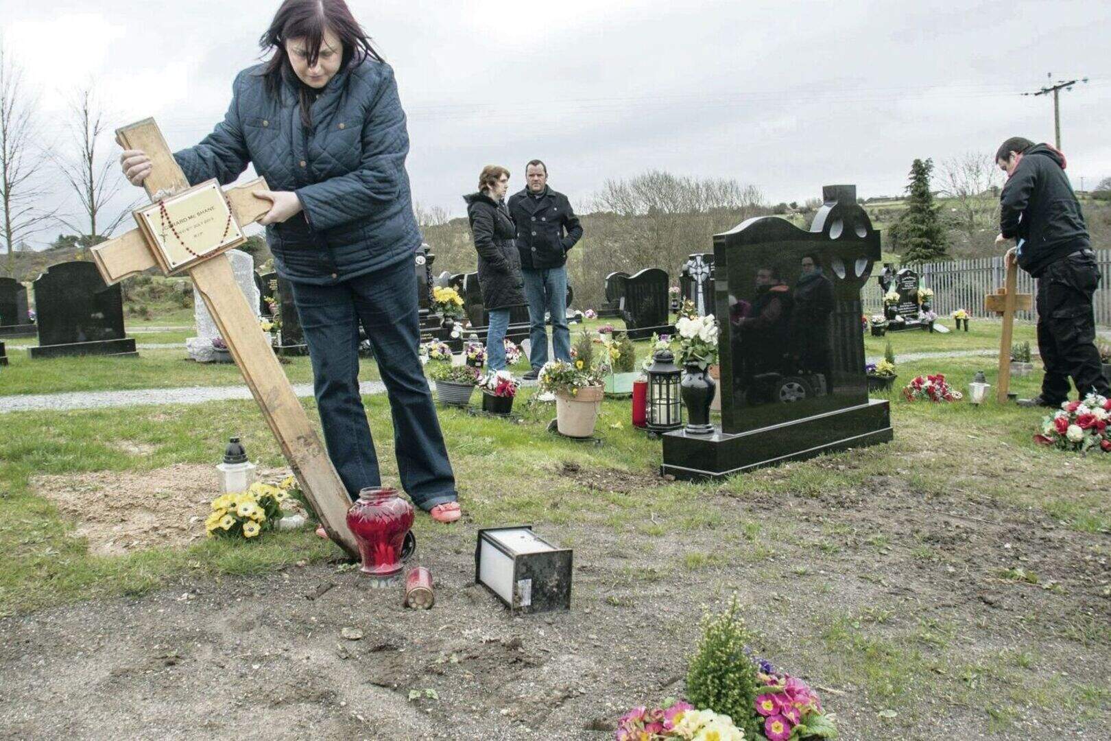 Graves vandalised: Anger and despair after louts desecrate graveyard by ...