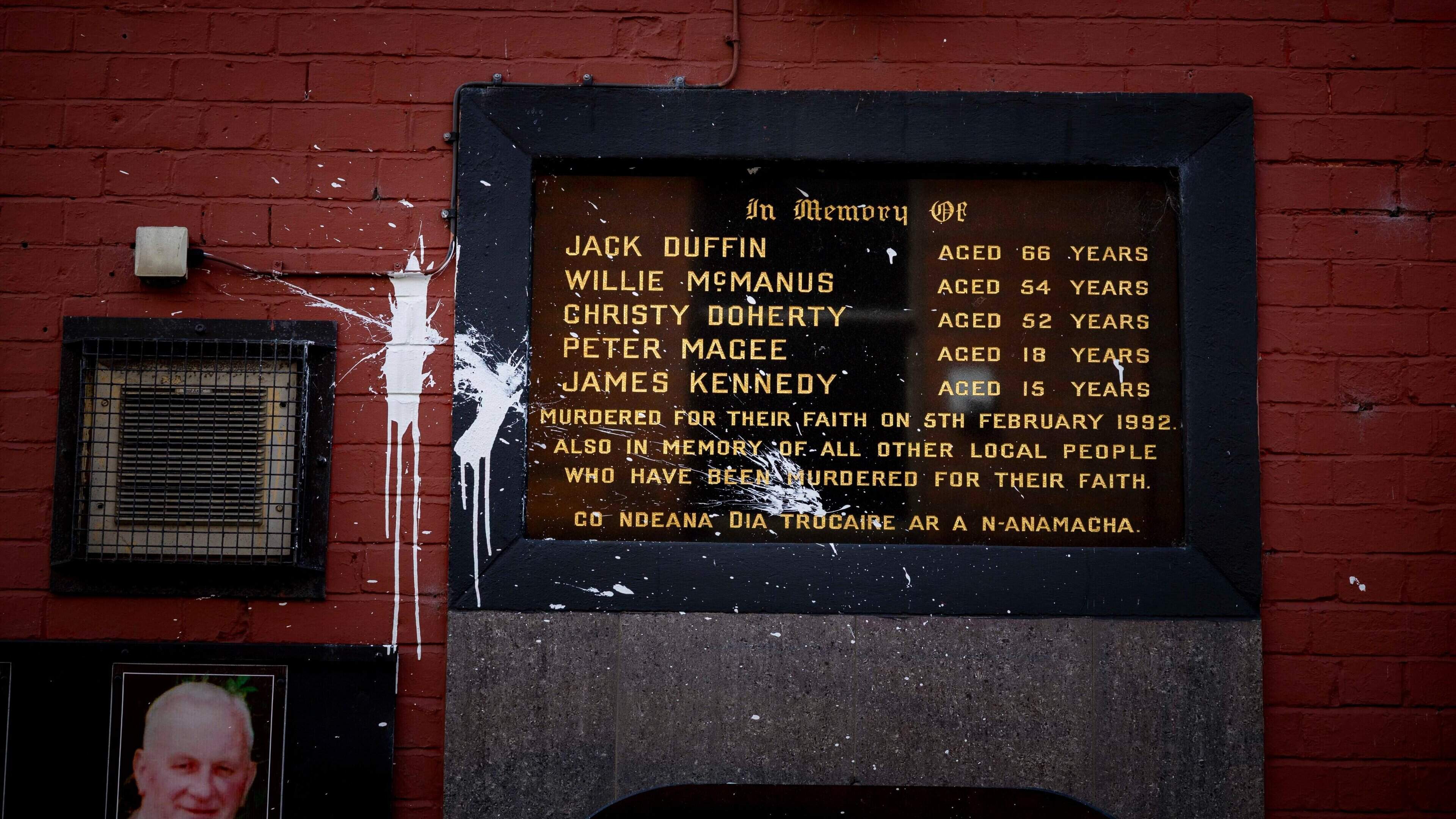 ‘Absolutely callous’: Memorial to victims of UDA massacre is vandalised