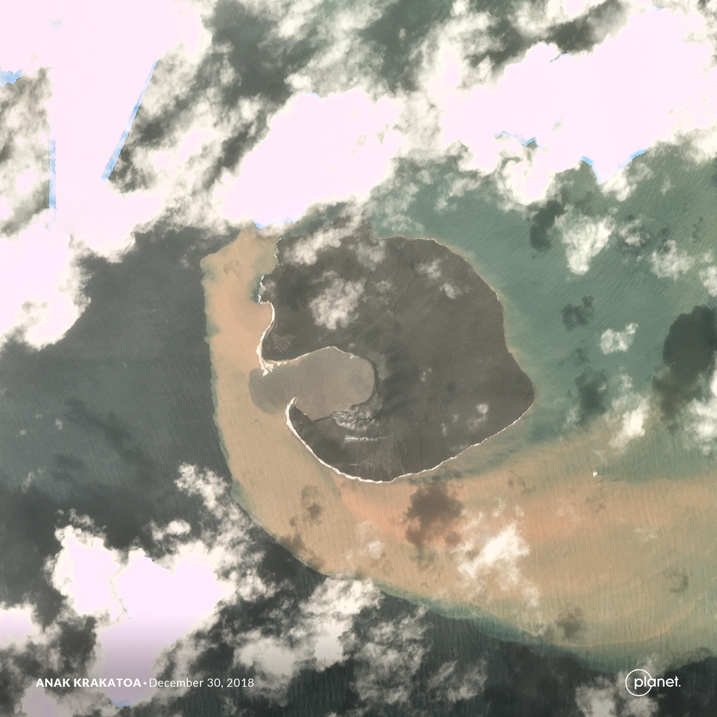 Satellite images reveal dramatic impact of volcano’s collapse on island ...