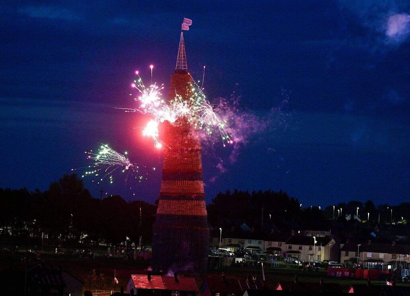 Twelfth of July: Eleventh Night bonfires lit across Northern Ireland ...