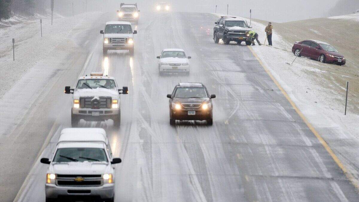 North-east states in the US hit by snow and freezing rain | Belfast ...
