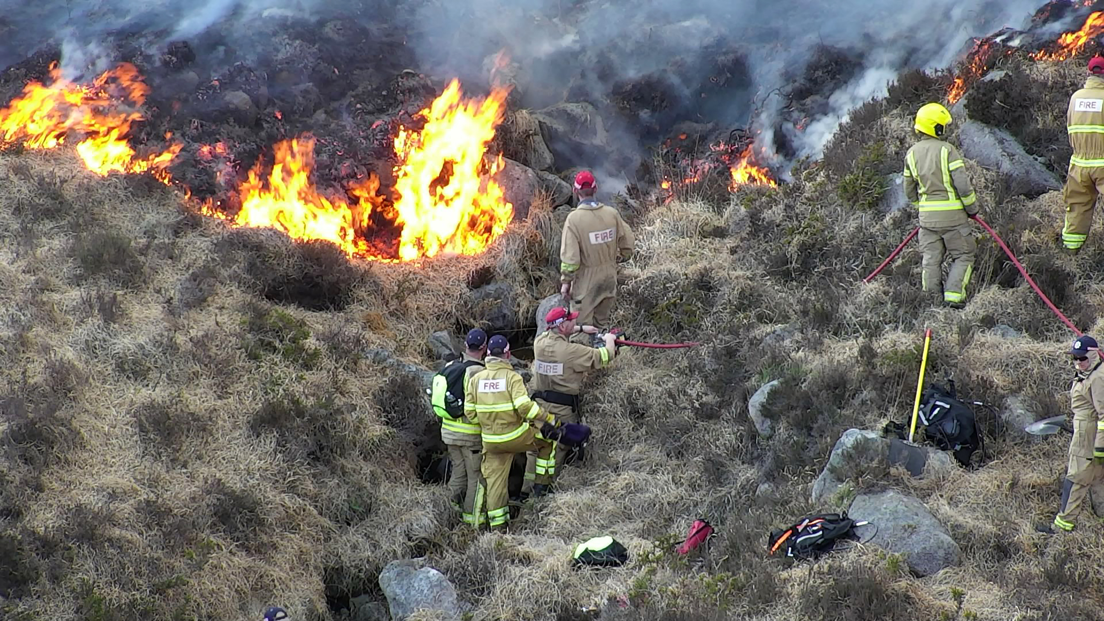Millions being spent tackling wildfires as fire service under growing strain, warns MLA