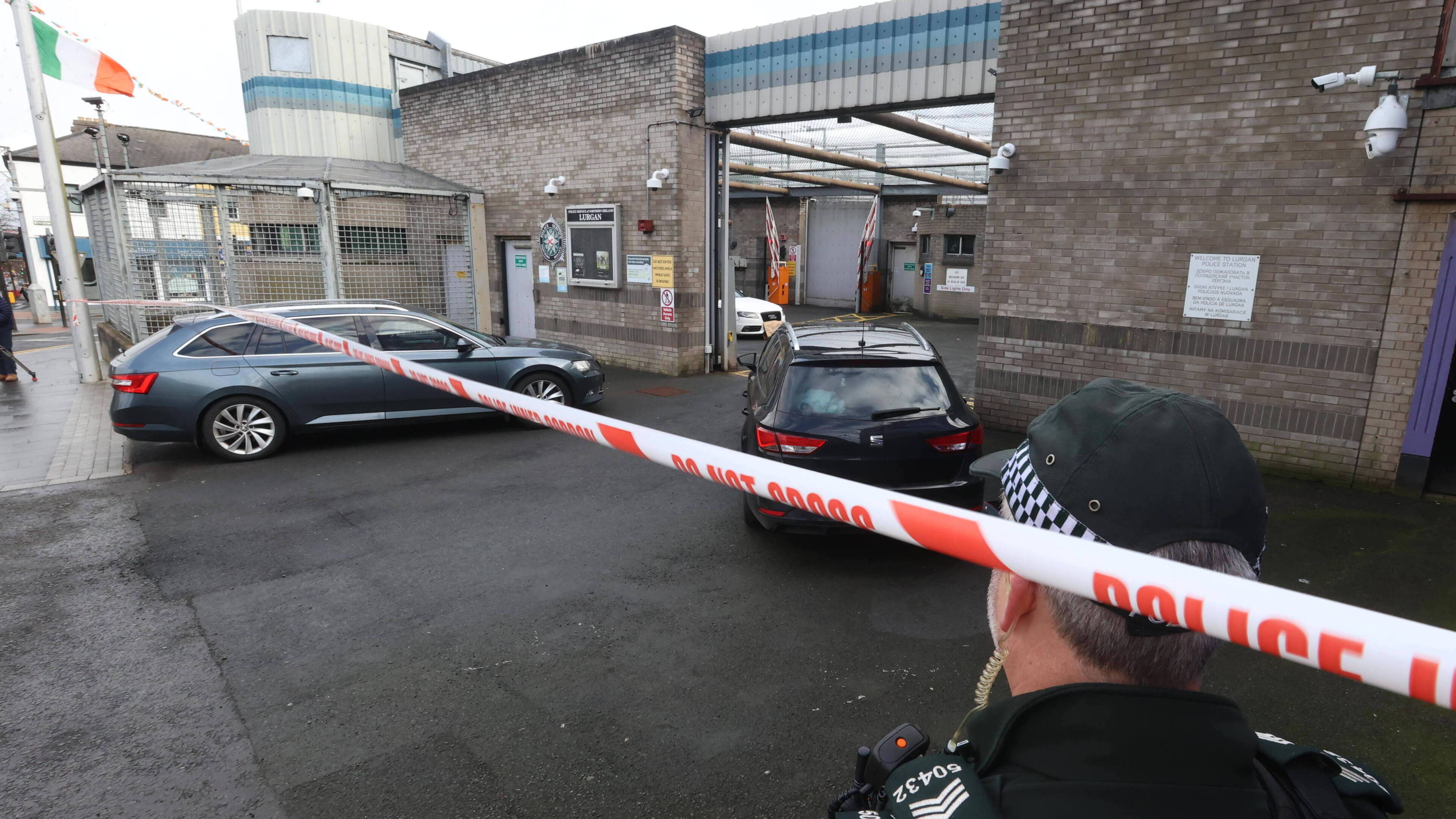 Woman charged in connection with attack on Lurgan police station as schoolboy remains in custody