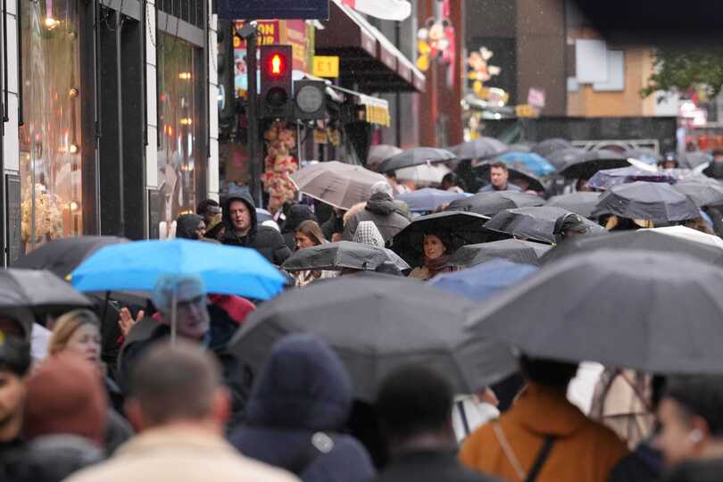 An amber weather warning is in place across Scotland, the north of England down to Carlisle and the north-east of Northern Ireland on Saturday. Storm Boelo, the second named storm of the season, follows Storm Austen which hit the South West on Friday (PA)
