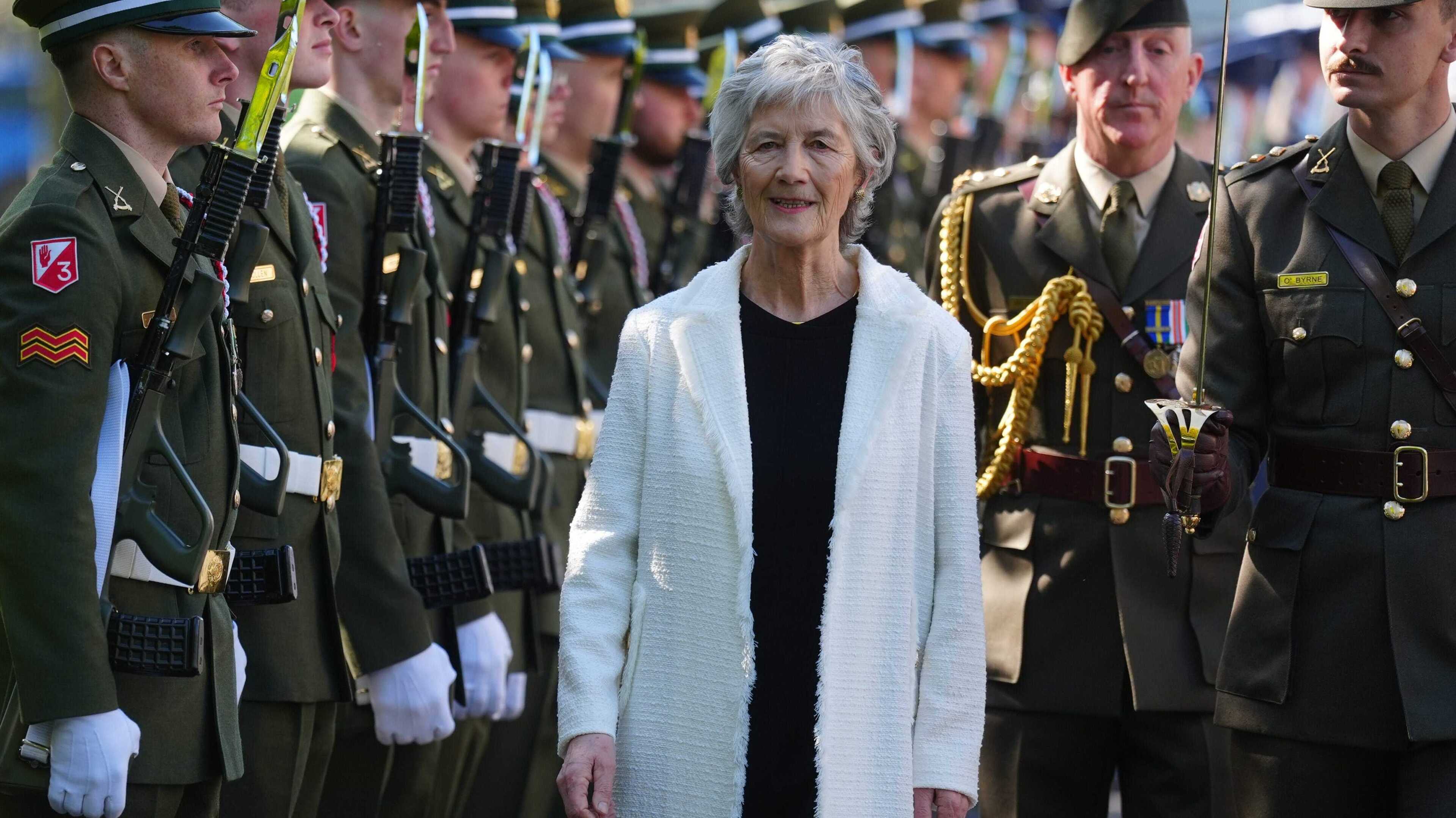 Catherine Connolly lays wreath at Arbour Hill Commemoration