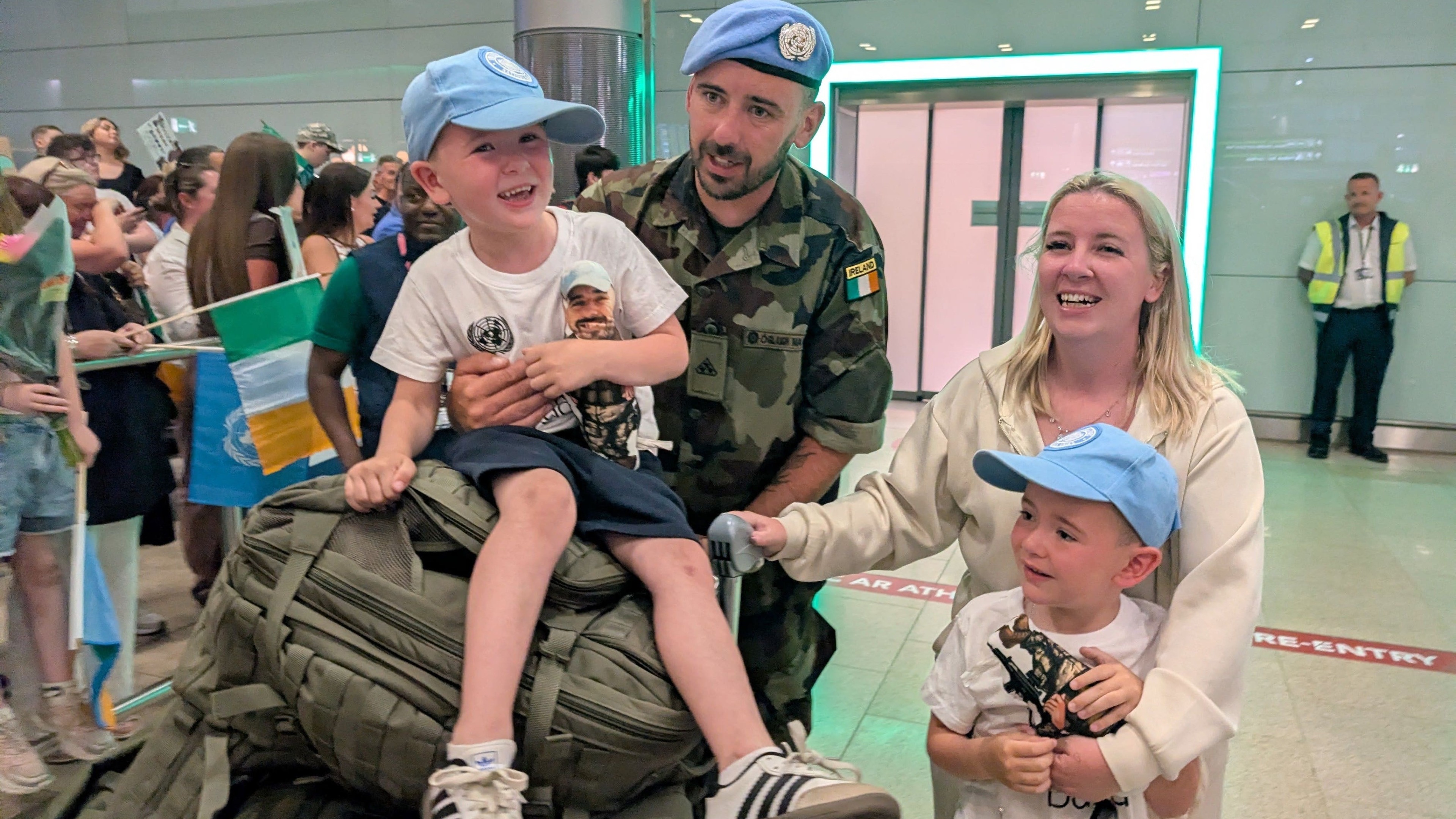 Peacekeepers return from Lebanon