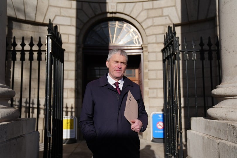 Pa Daly, the Sinn Fein TD for Kerry, outside the Four Courts in Dublin (Brian Lawless/PA)