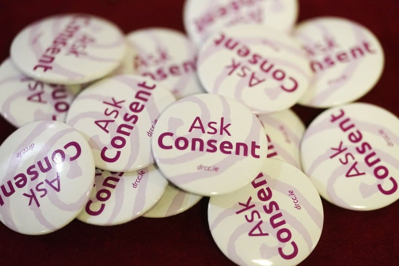 The video, along with two others from the We-Consent campaign, was removed after receiving criticism (Brian Lawless/PA)