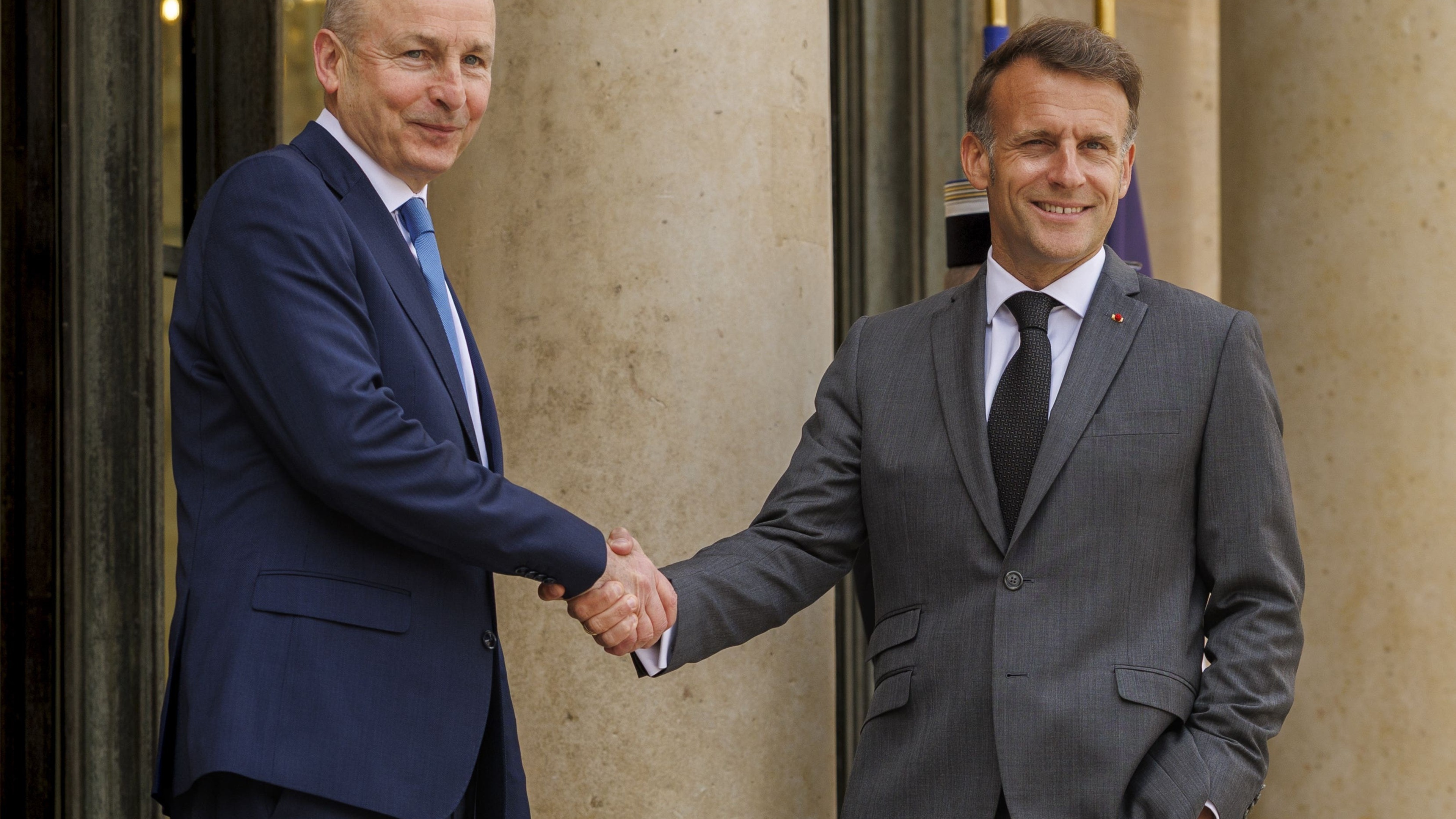 Macron shows Taoiseach ‘very moving’ letters from Wolfe Tone to France