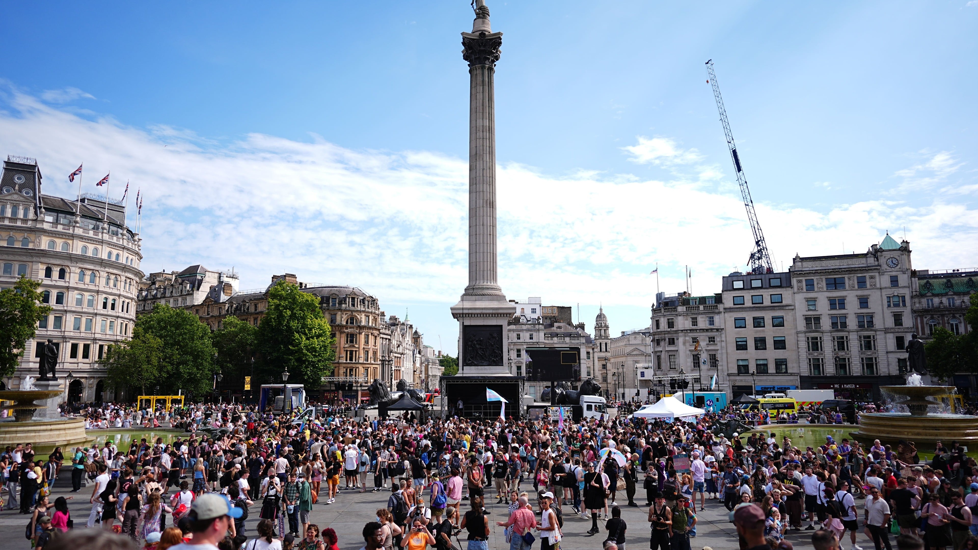 Mother of trans woman who died tells UK PM to act as Trans Pride protest takes place