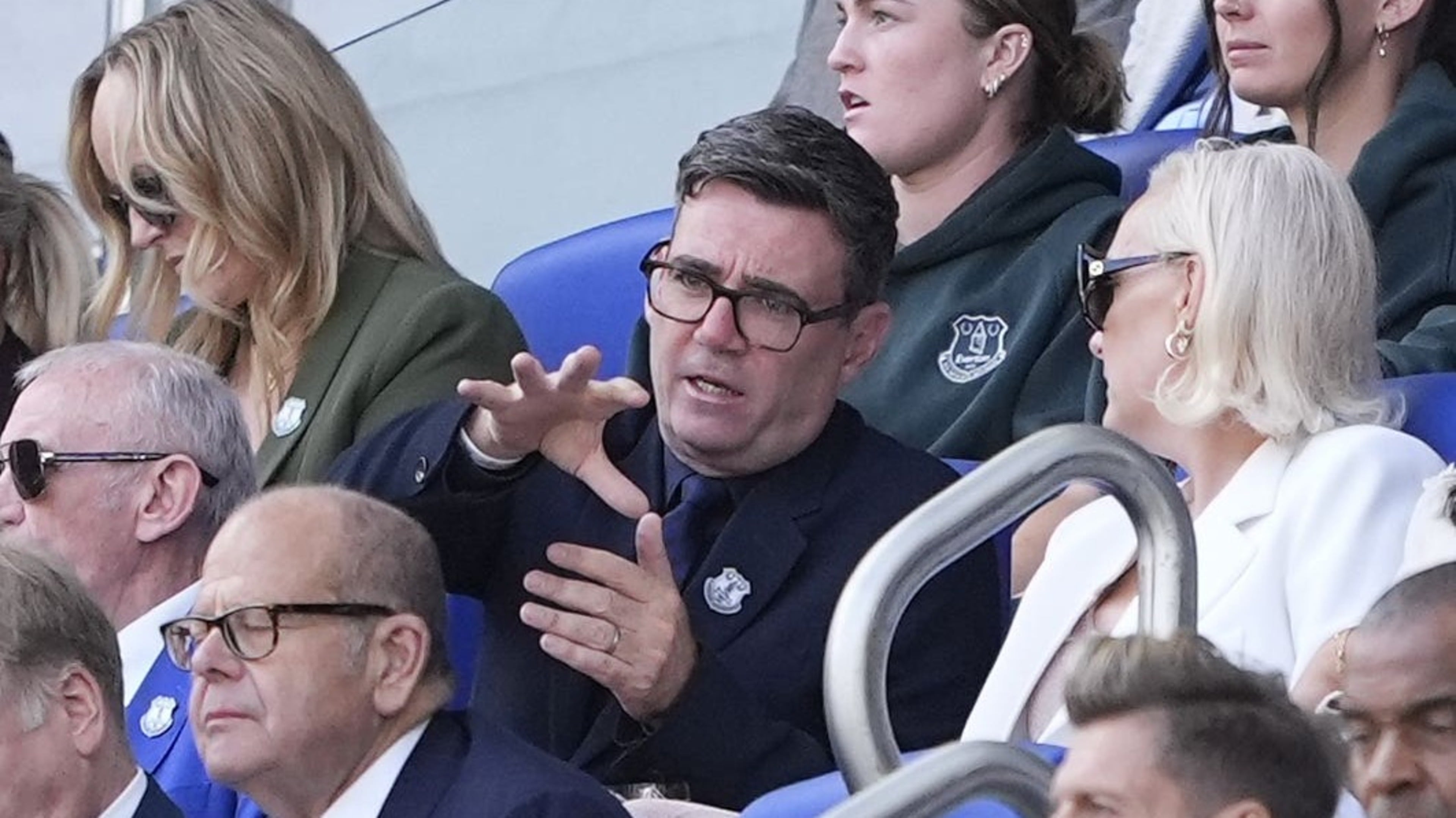 Burnham attends first Everton match since becoming Prime Minister