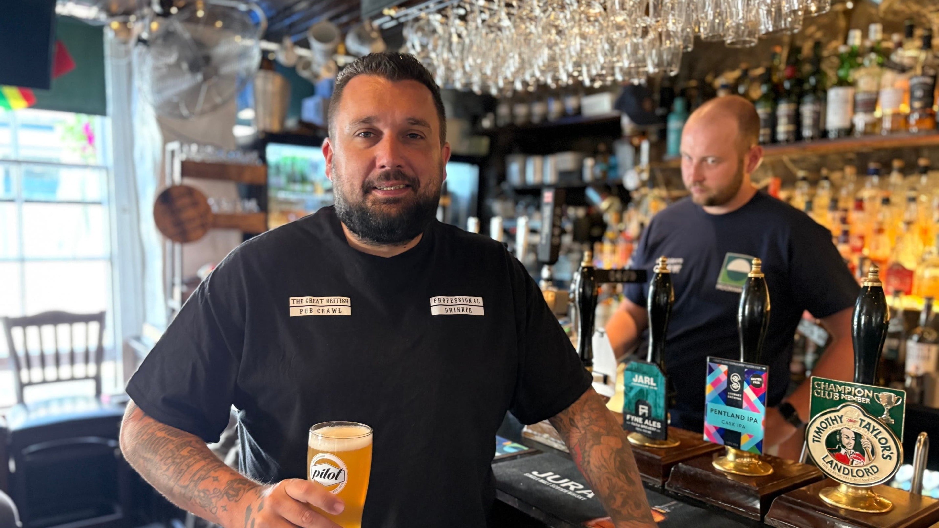 Man reaches 10,000th stop on UK-wide pub crawl despite feeling tired