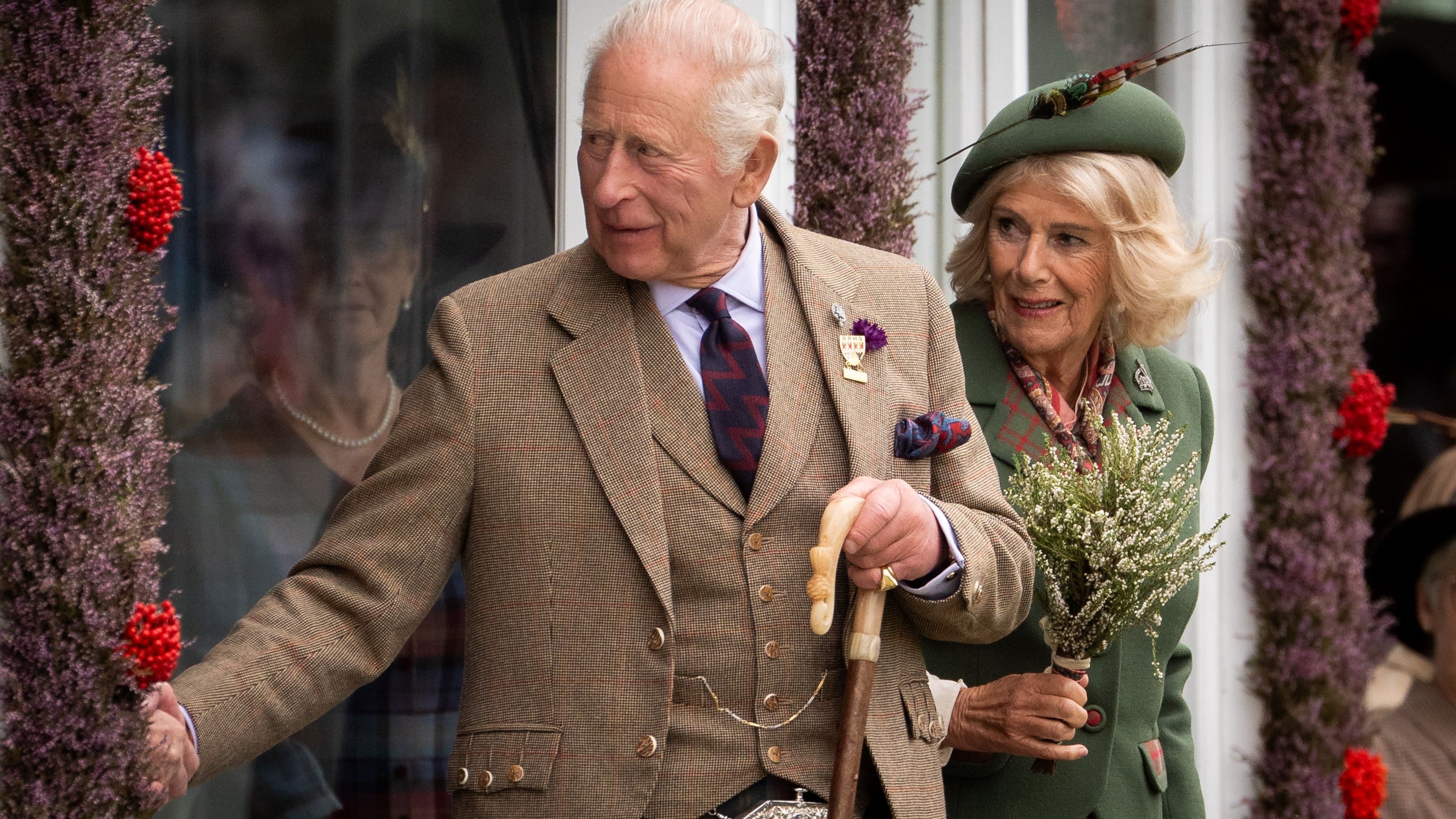 Sun breaks out for King and Queen at Braemar Gathering