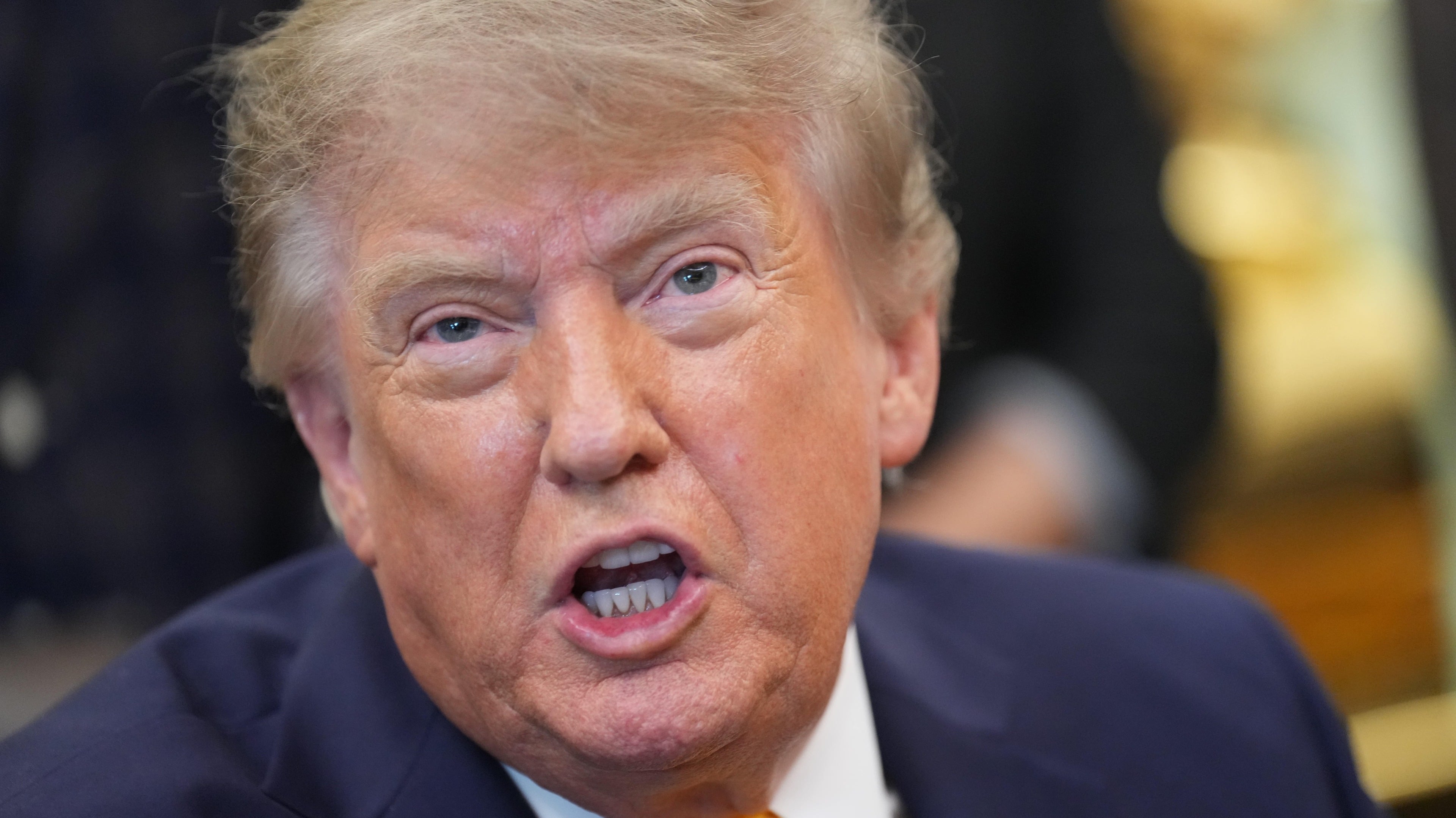 Trump says Putin not seeking Nato territory amid reports of drone strike attempt