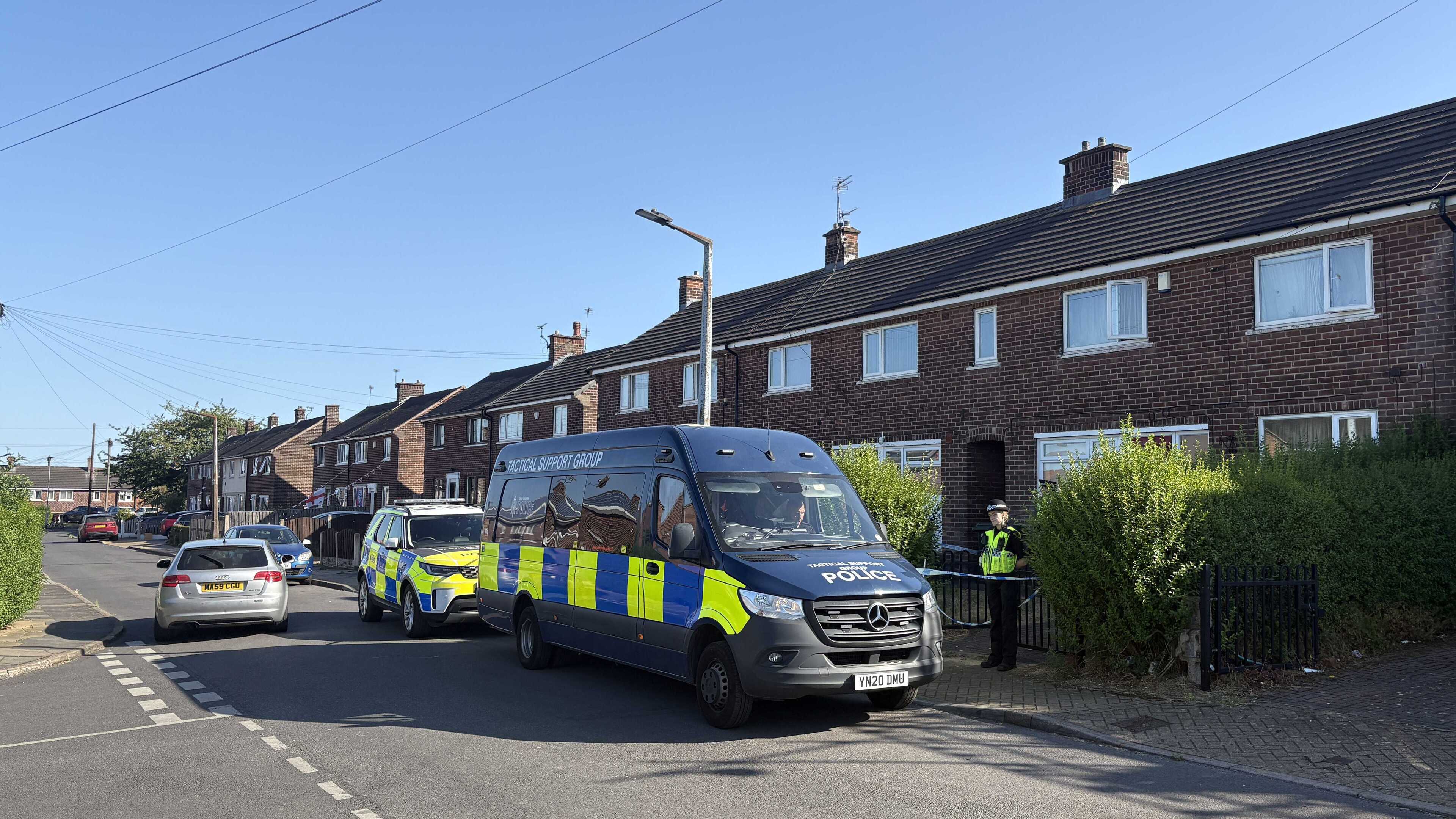 Man seen with stick leaves Rotherham home linked to Widdecombe murder suspect