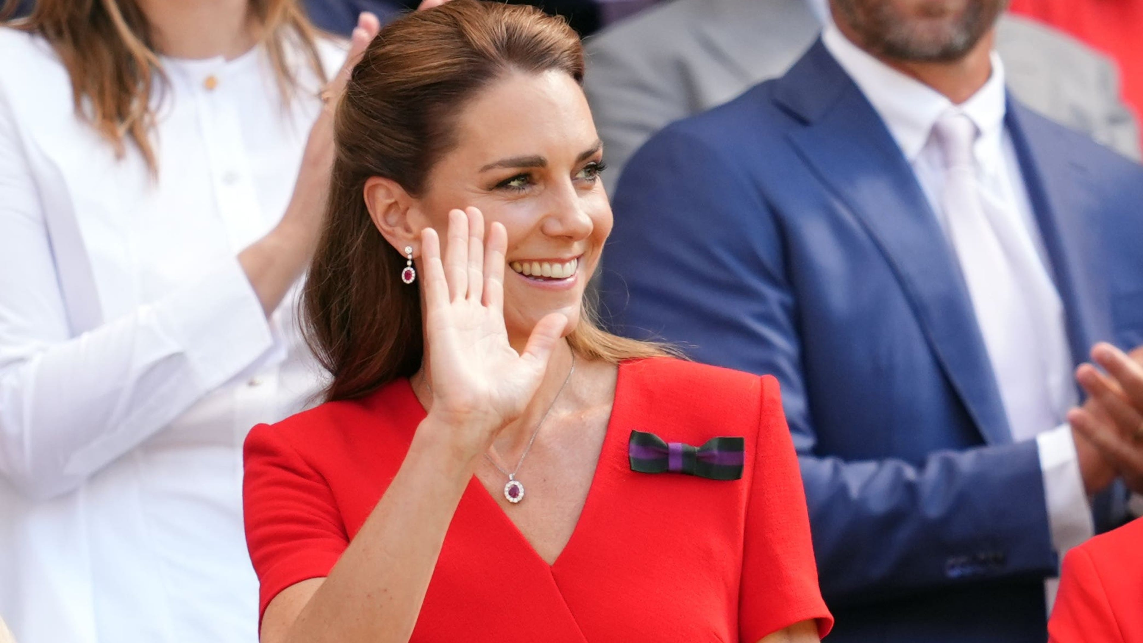 Kate arrives at Wimbledon as Prince Louis is said to want to be a ball boy