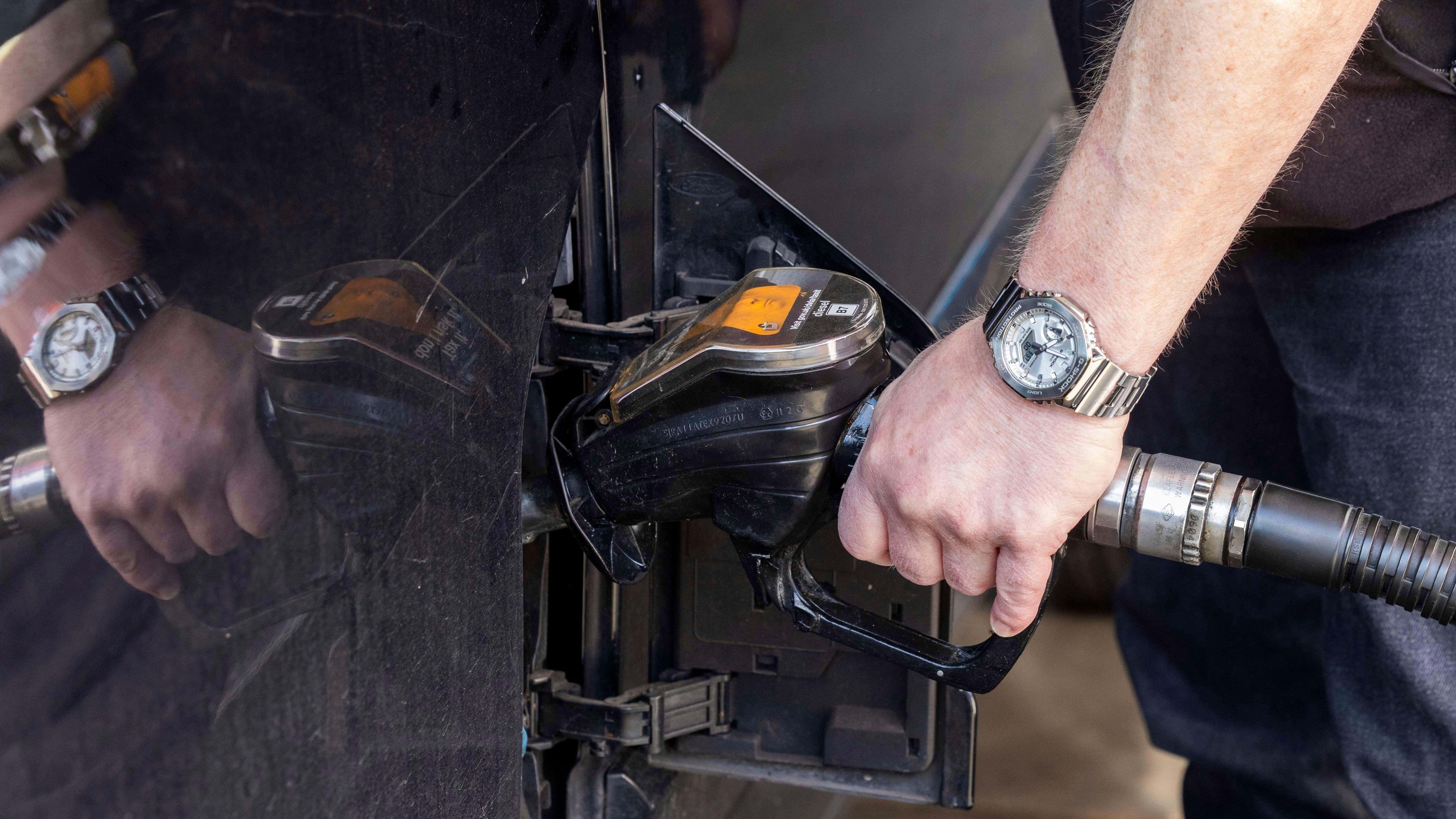 UK diesel prices hit record levels, averaging near 200p per litre