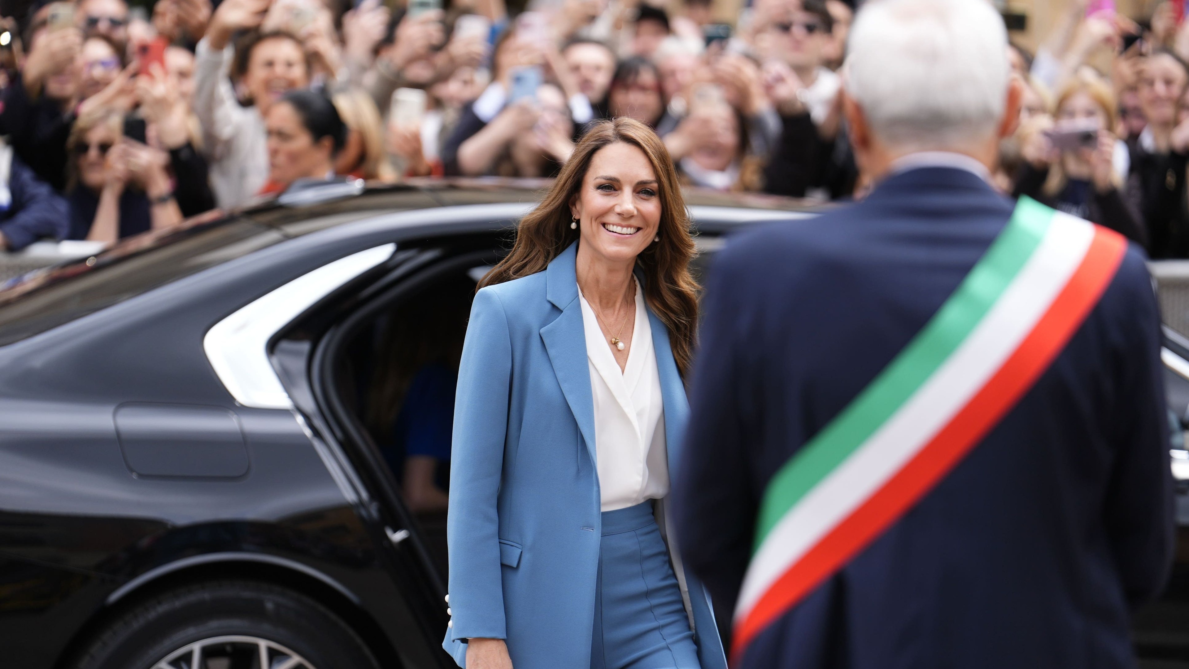 In Pictures: Kate takes solo trip to Italy on mission for early years education