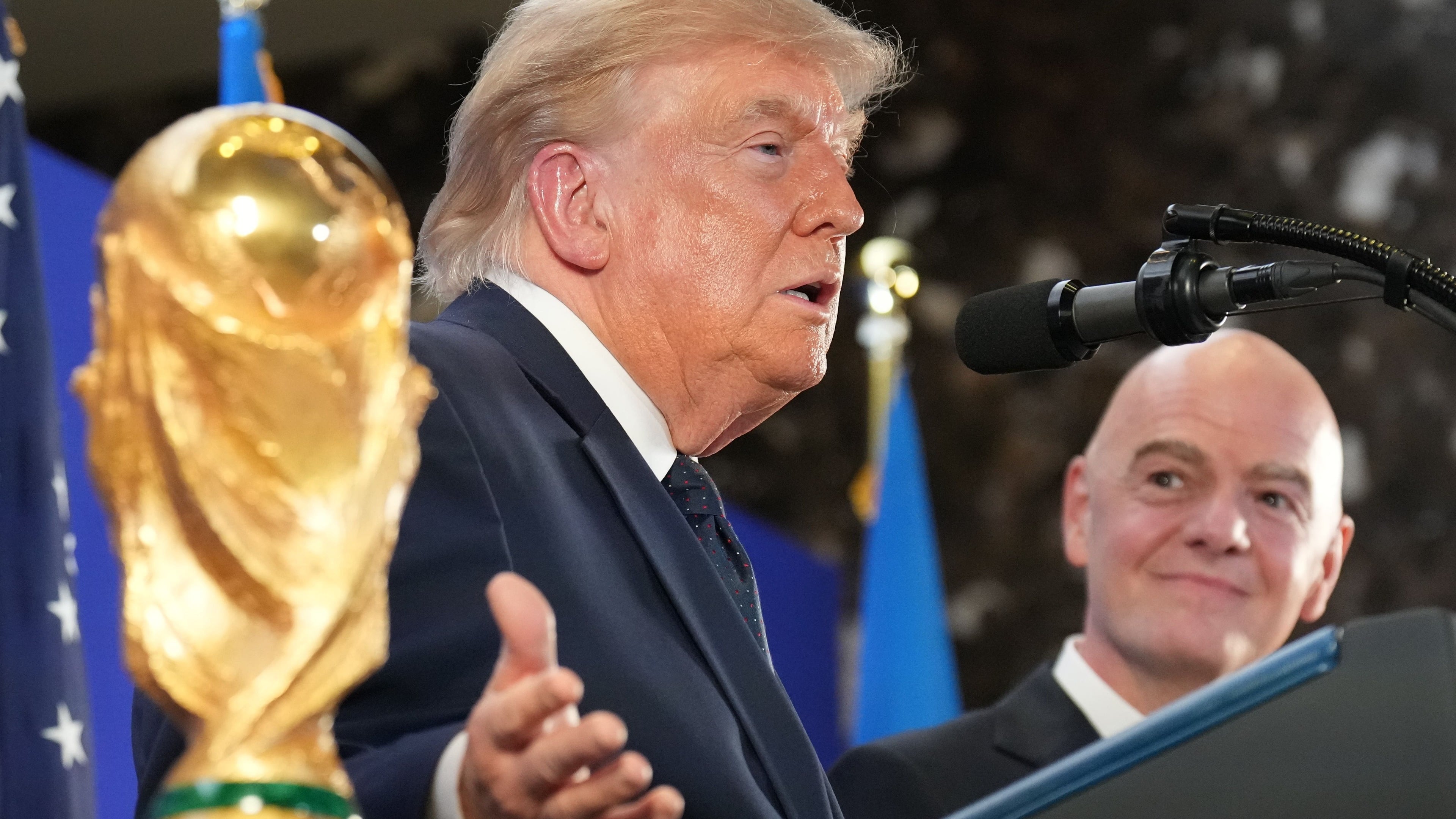 Trump claims ‘rigged election’ entitles him to host World Cup and Olympics