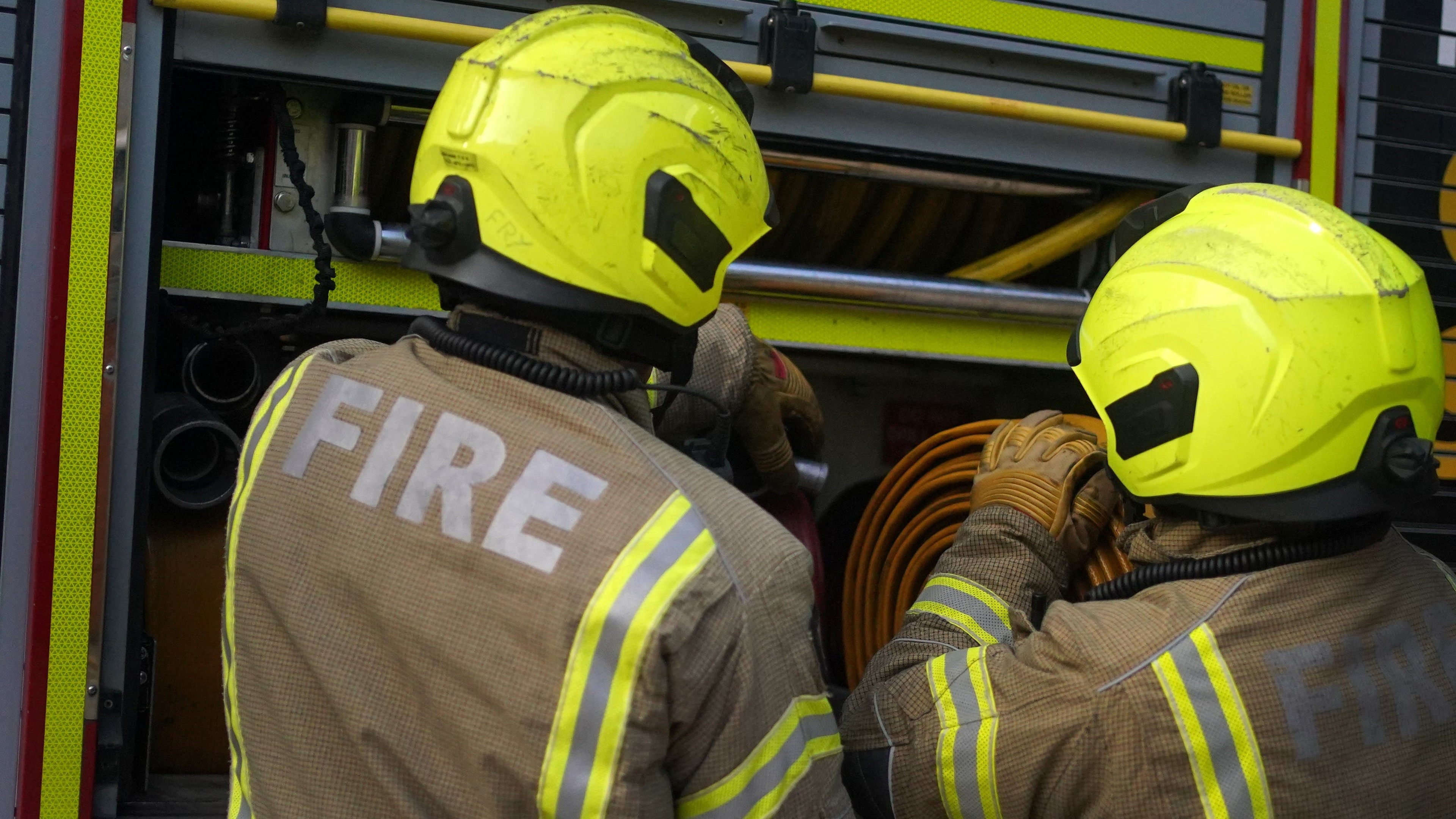 Firefighters respond to wildfire in the Pentland Hills near Edinburgh