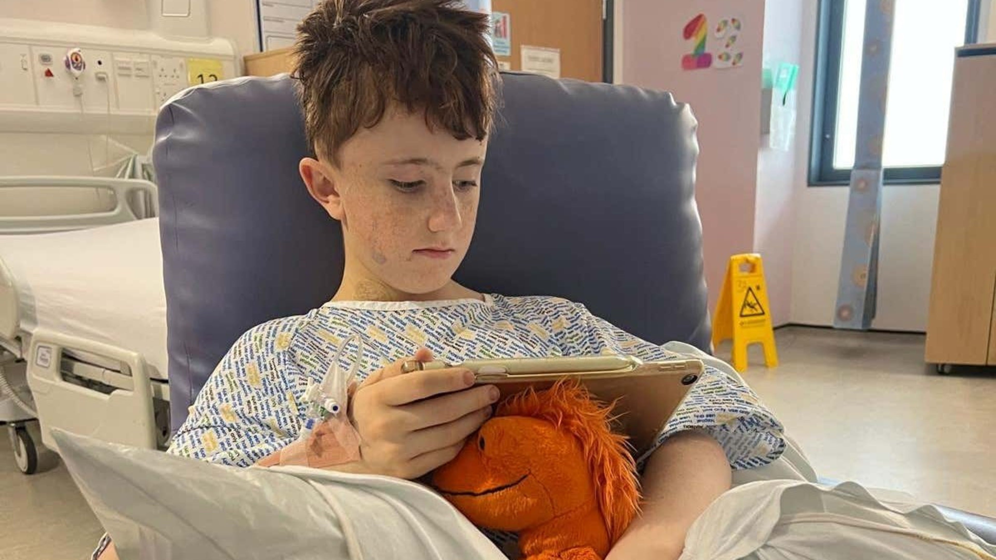 13-year-old boy recovering after brain tumour surgery using new technology