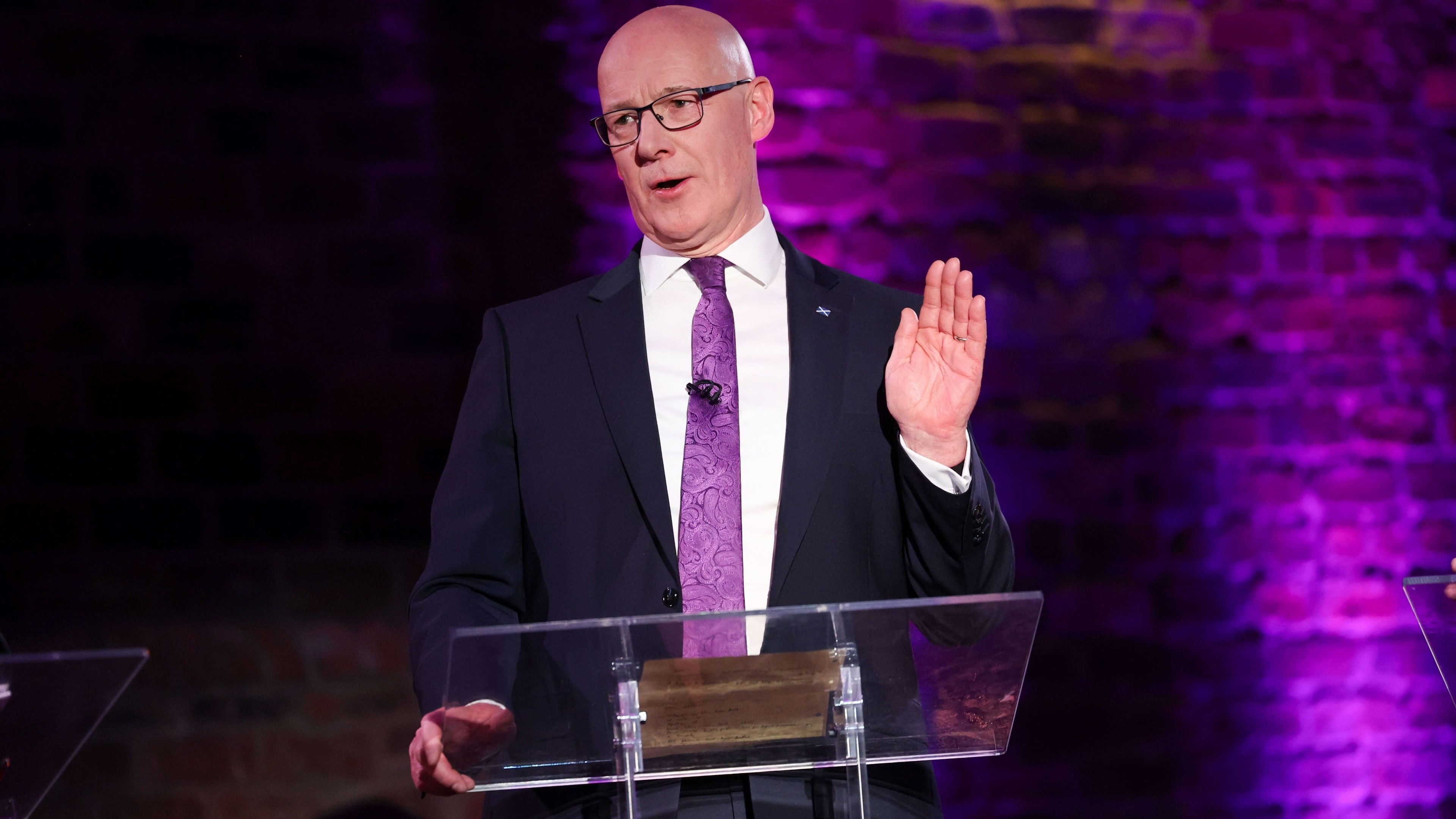 Swinney denies ‘running scared’ of defending record as he skips TV debate