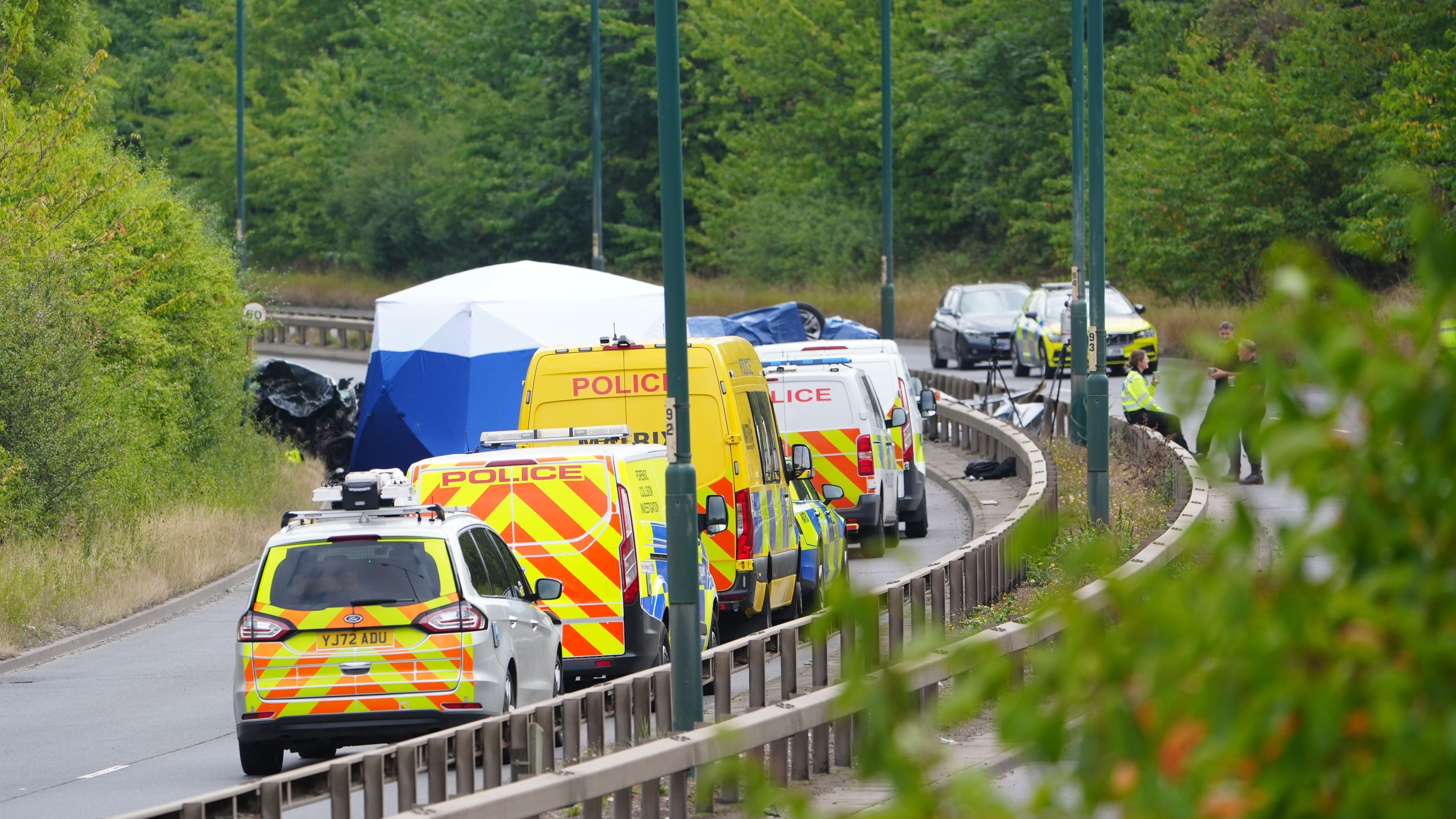 Detectives say A66 crash killing two policemen is not linked to fatal house fire