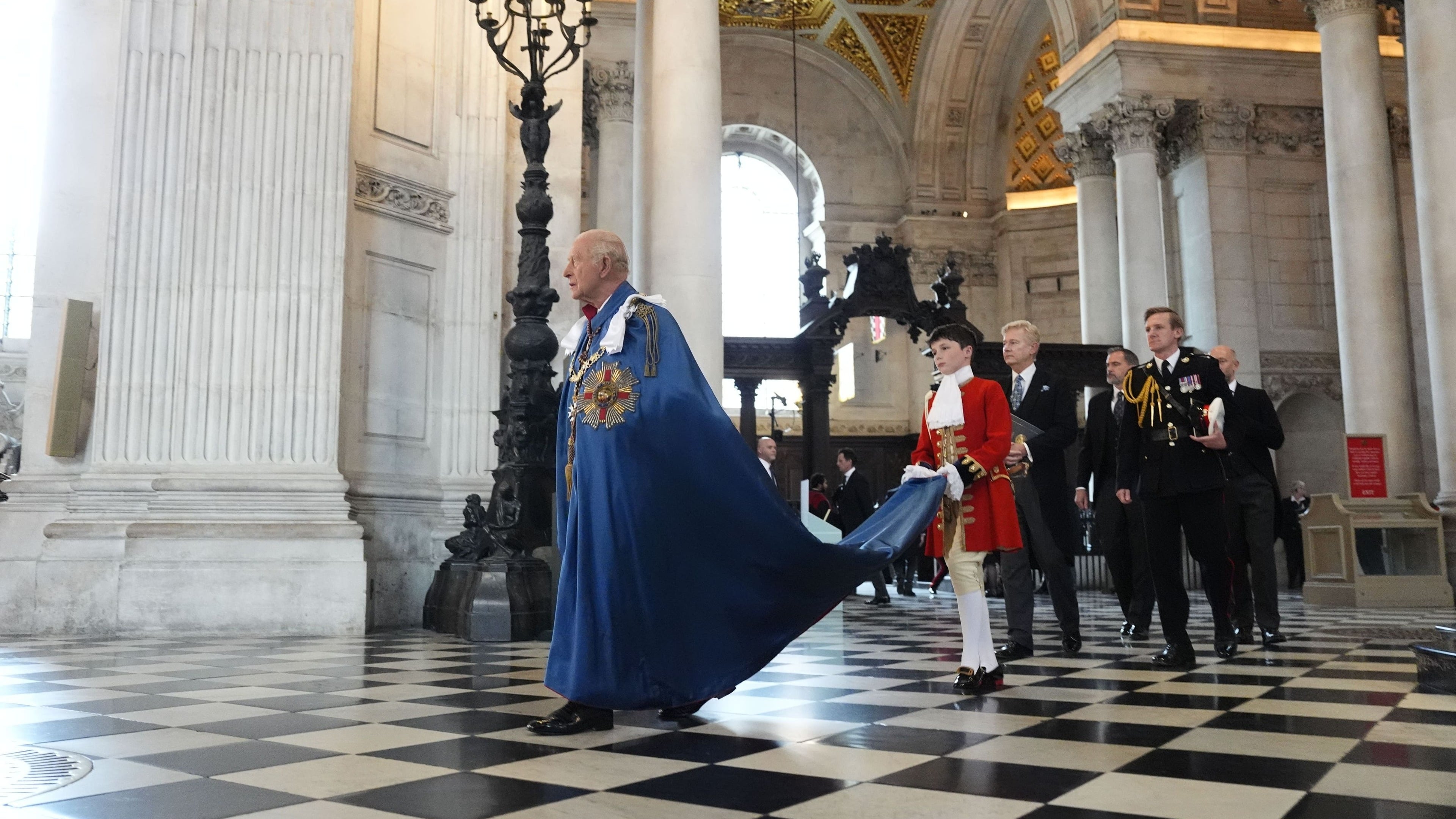 King attends service for Order of St Michael and St George