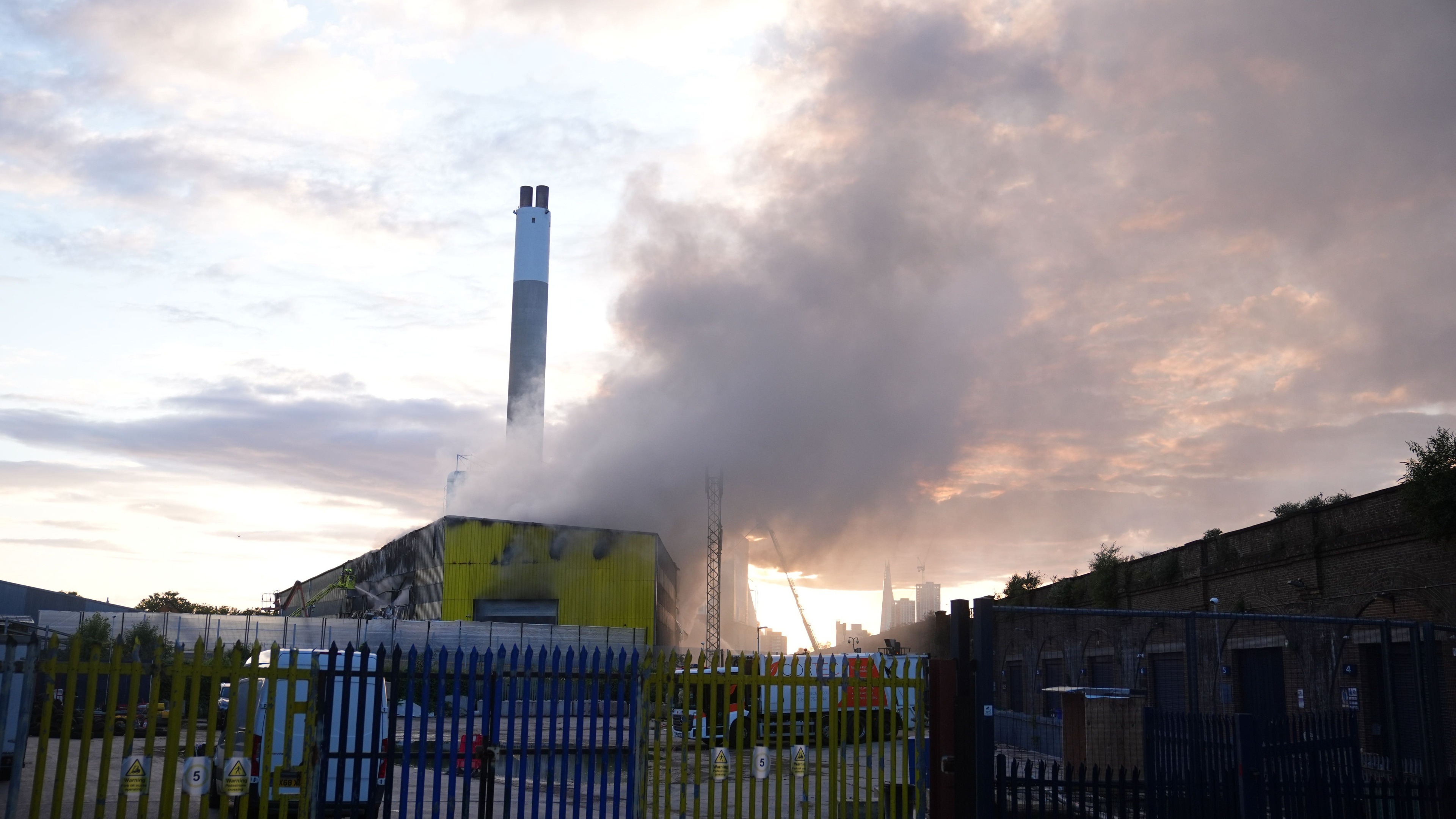 Fire at south London recycling centre brought under control