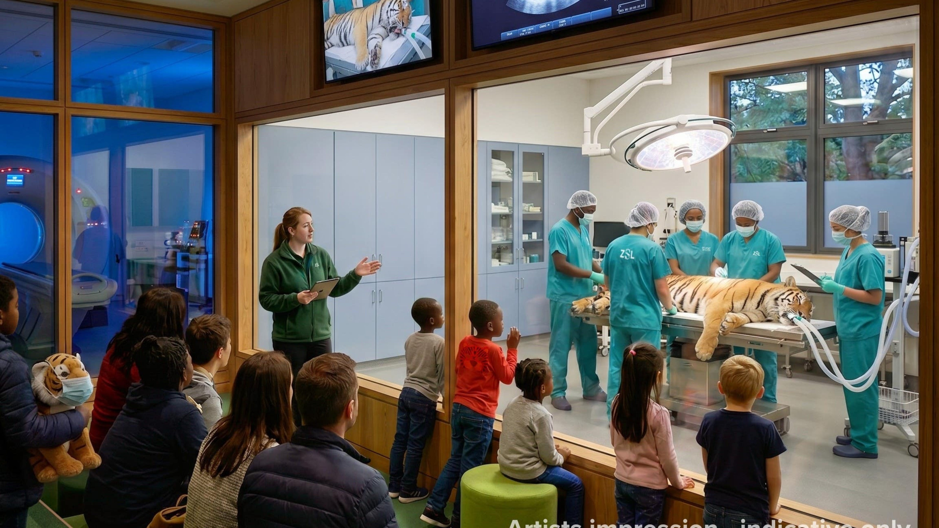 Public able to view vets in action at ZSL’s planned wildlife health centre