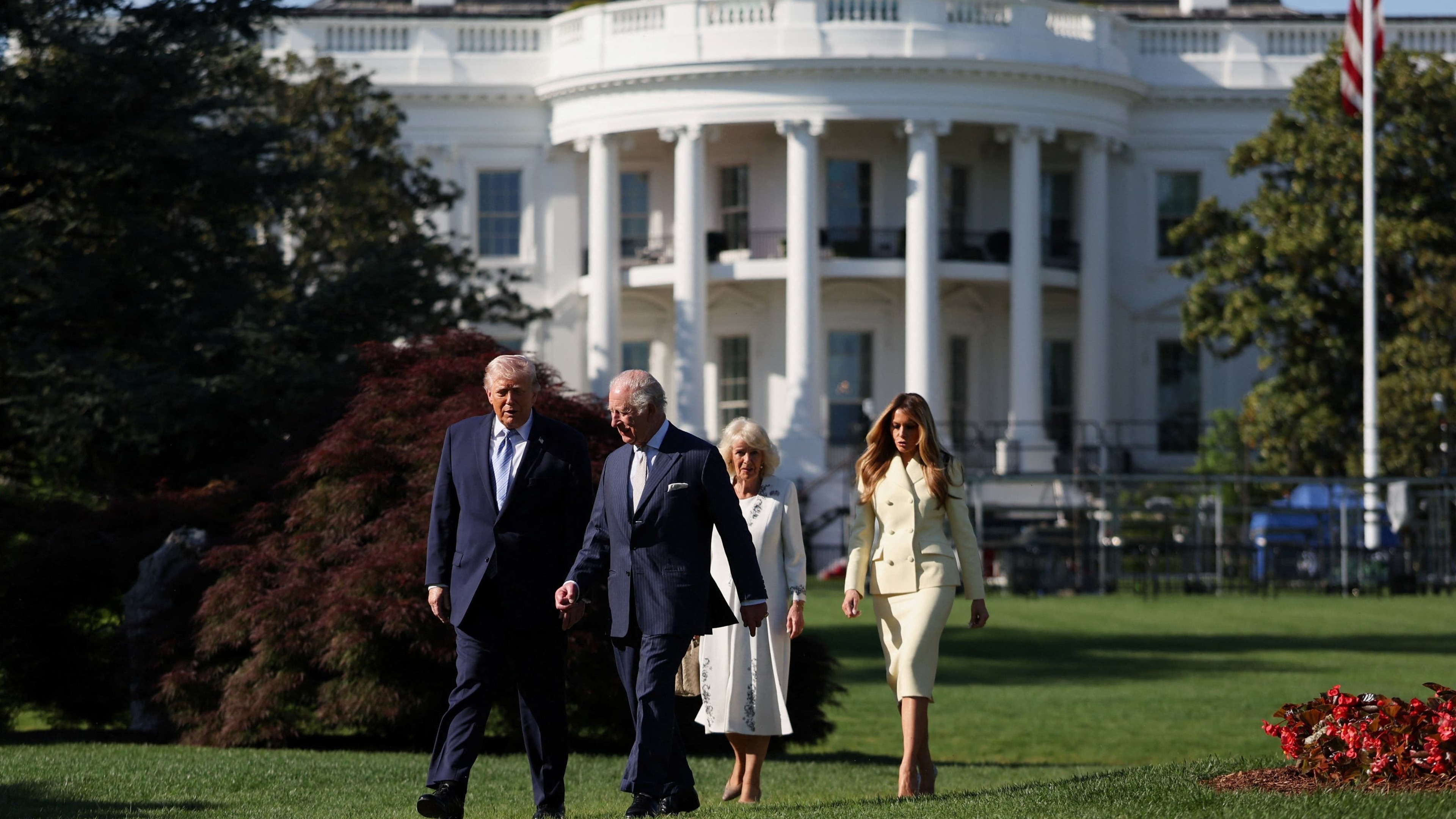 Charles and Camilla receive praise from US president after White House visit