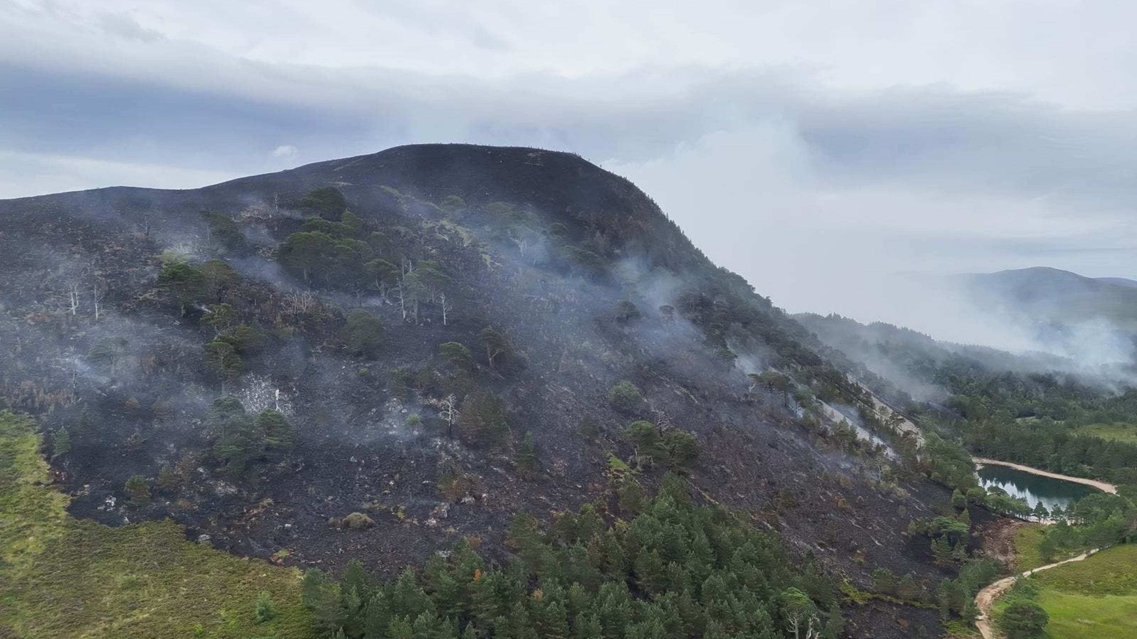 Cairngorms National Park bosses say wildfire area is largely surrounded