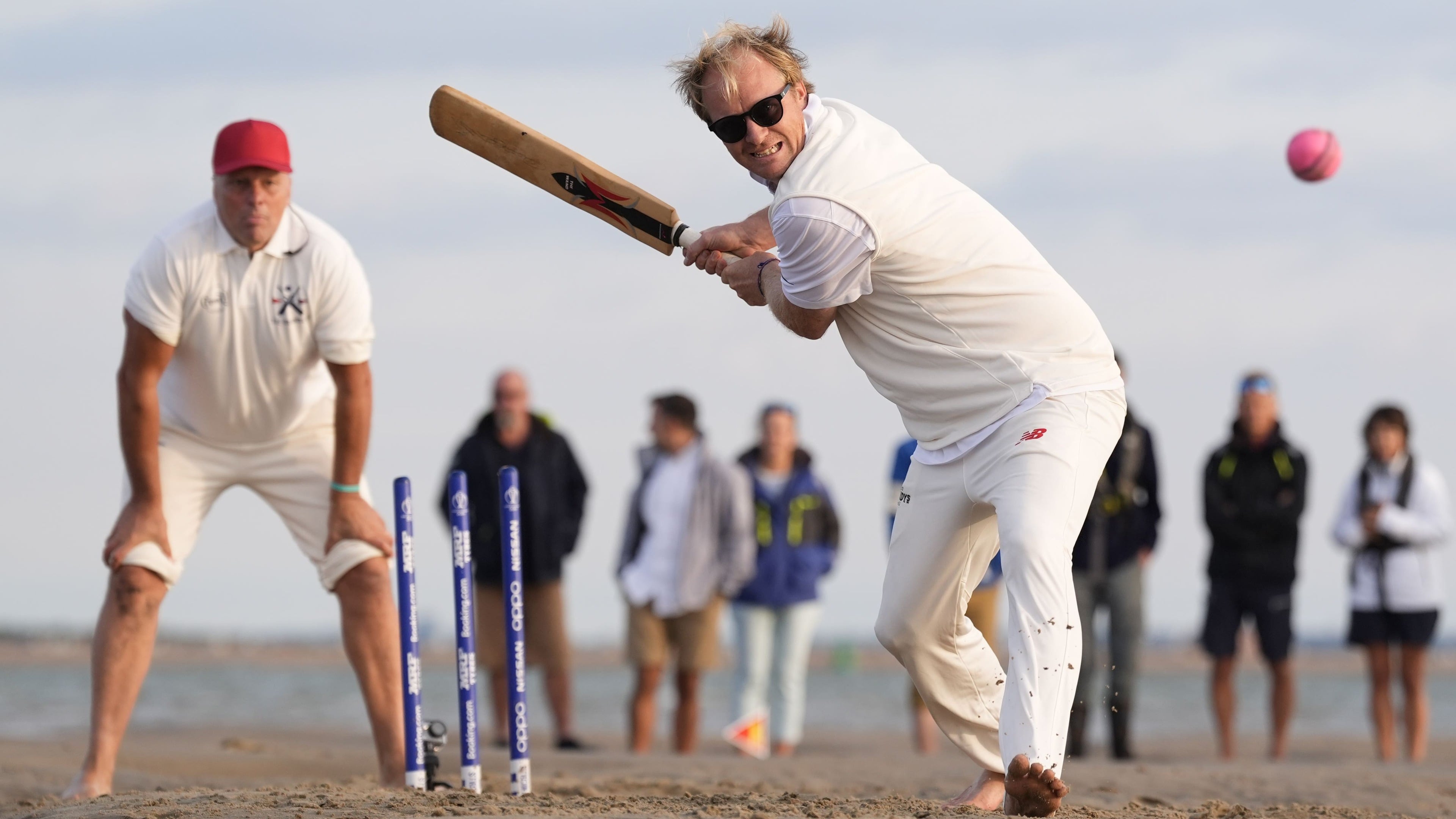 Cricketers play amid sticky pitch conditions for annual Ducks match