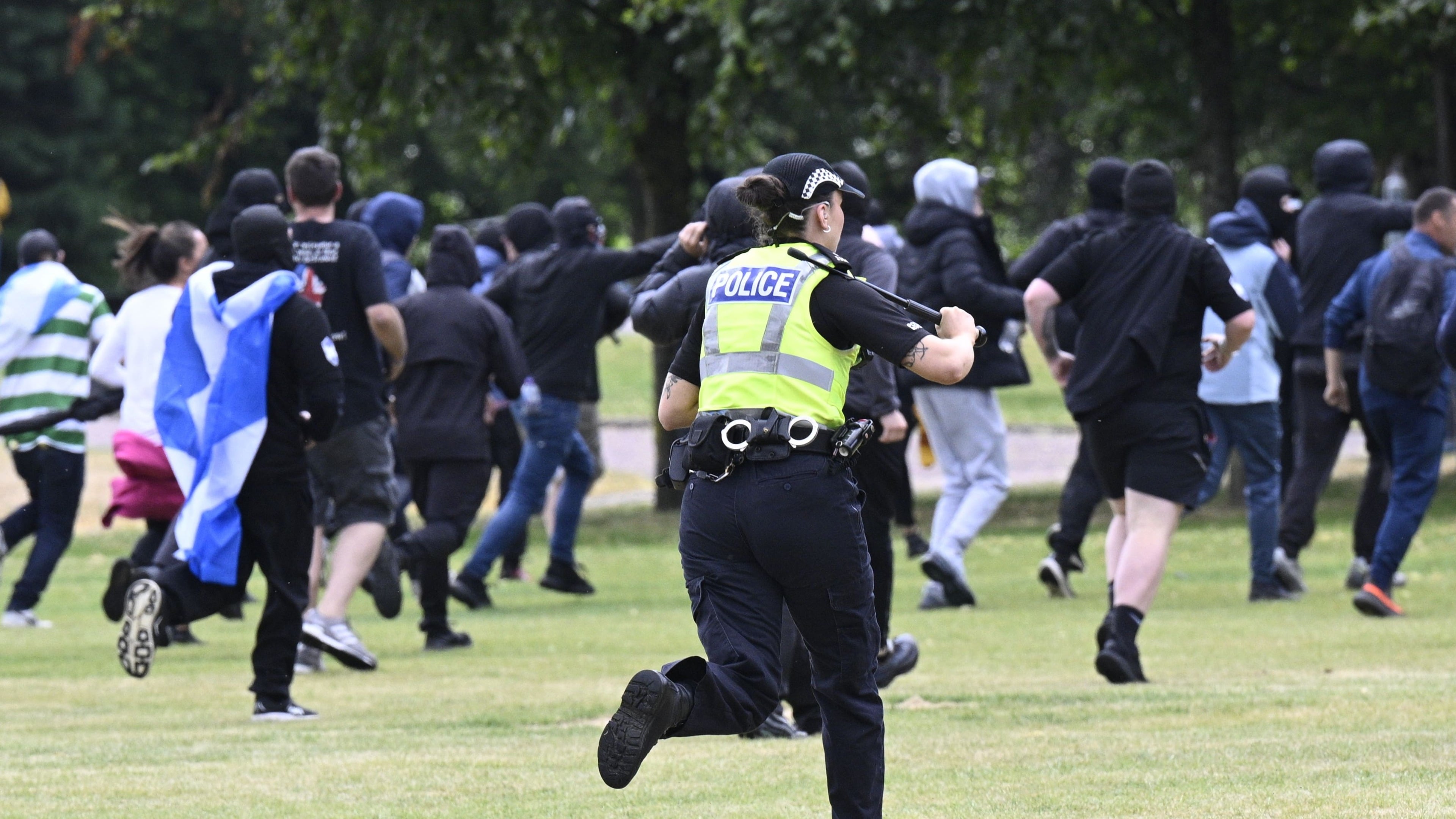 Police Scotland chief promises further action after ‘disgraceful scenes’ at Glasgow protest