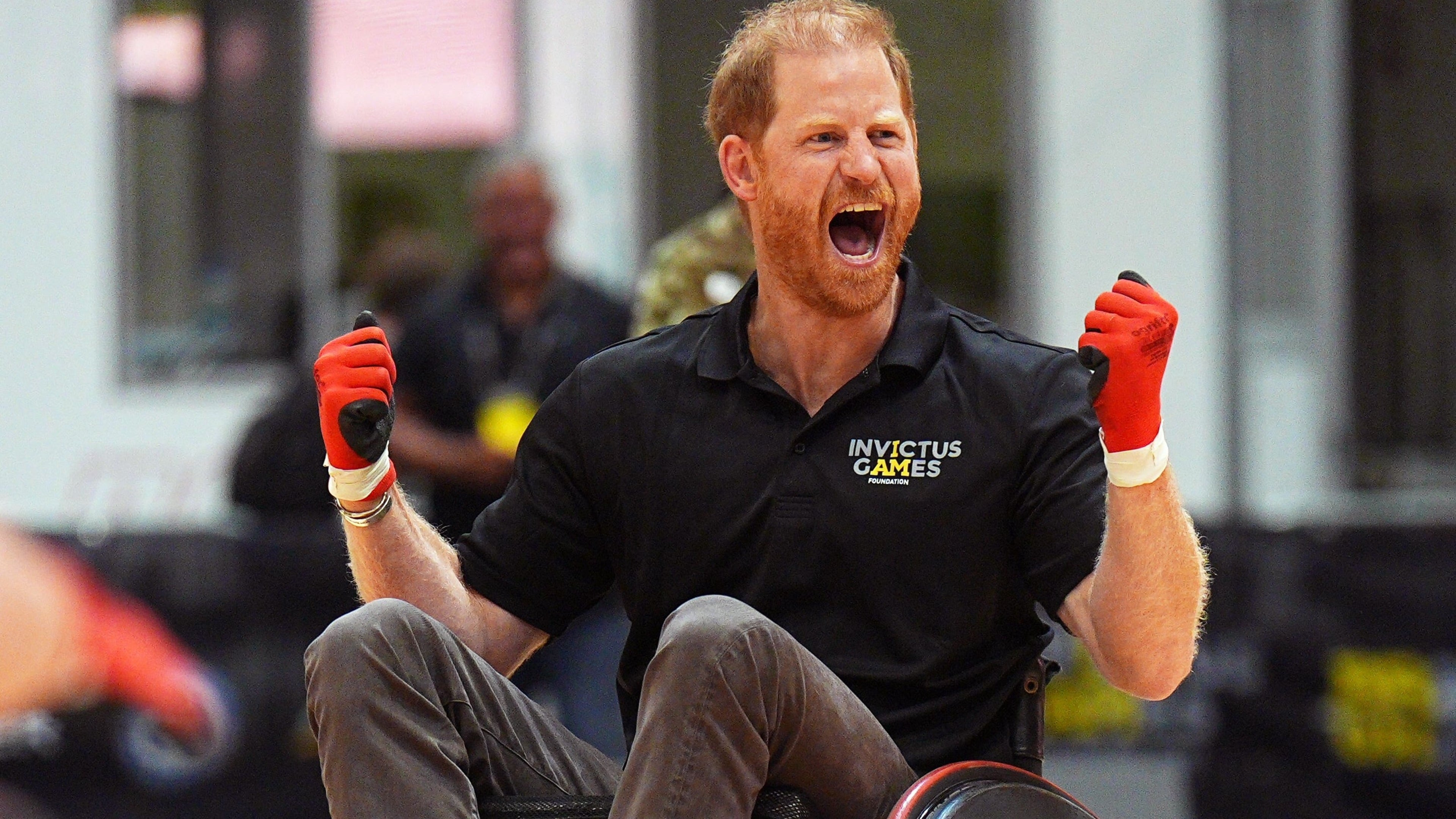 Prince Harry plays wheelchair rugby in exhibition match ahead of Invictus Games countdown