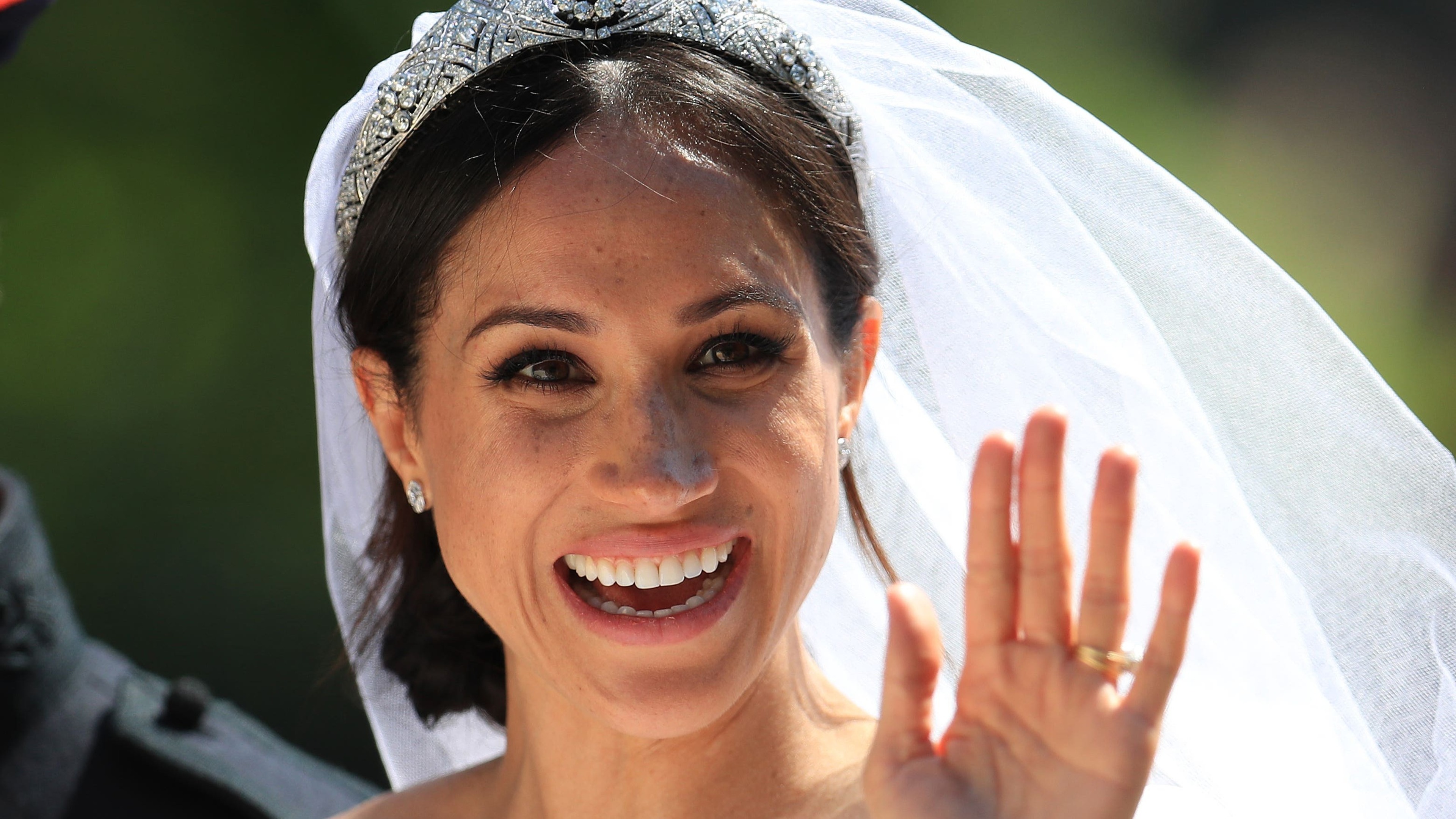 Duchess of Sussex shares unseen wedding photos on anniversary