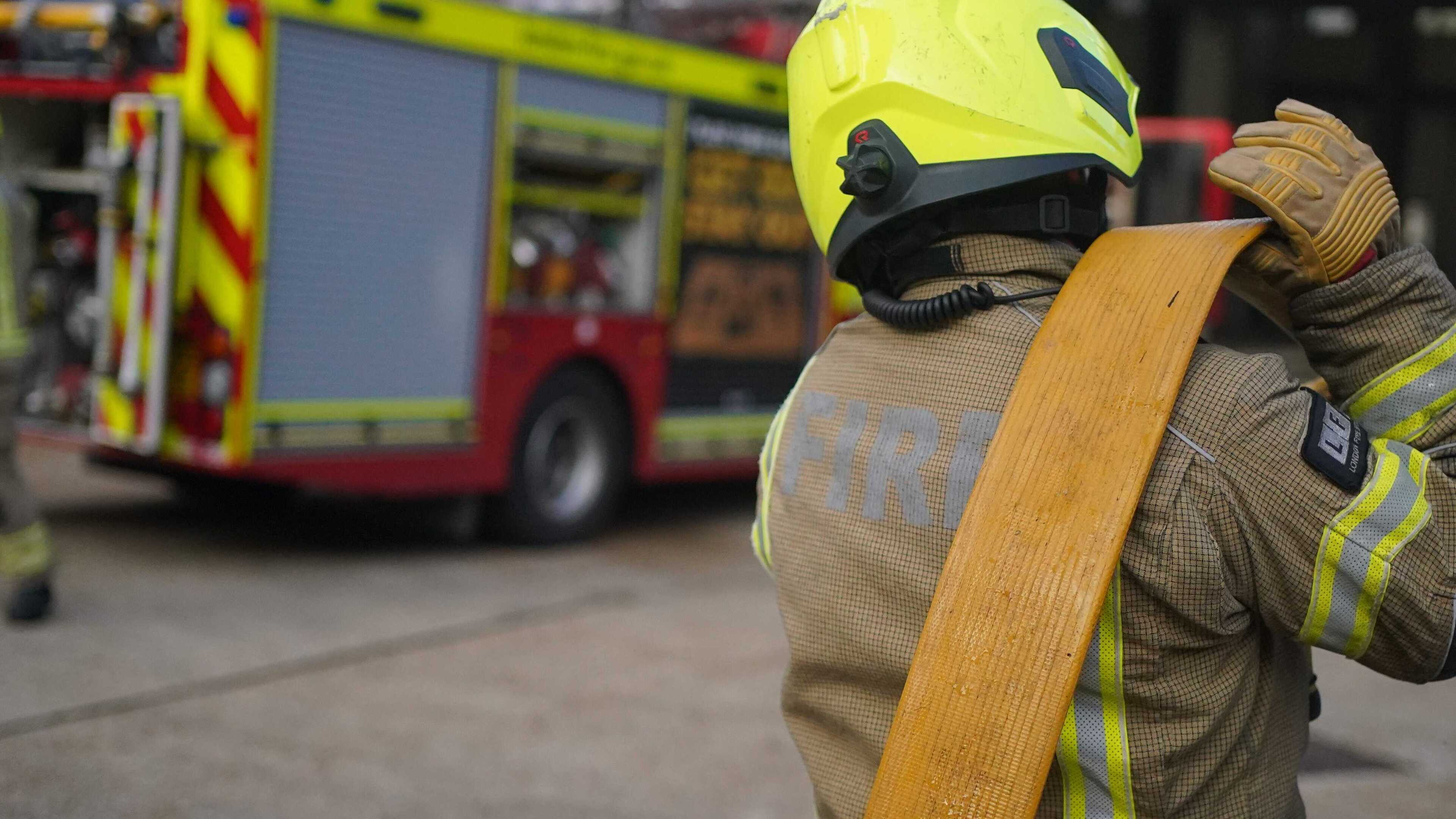 Properties evacuated as firefighters tackle heath blaze during UK heatwave