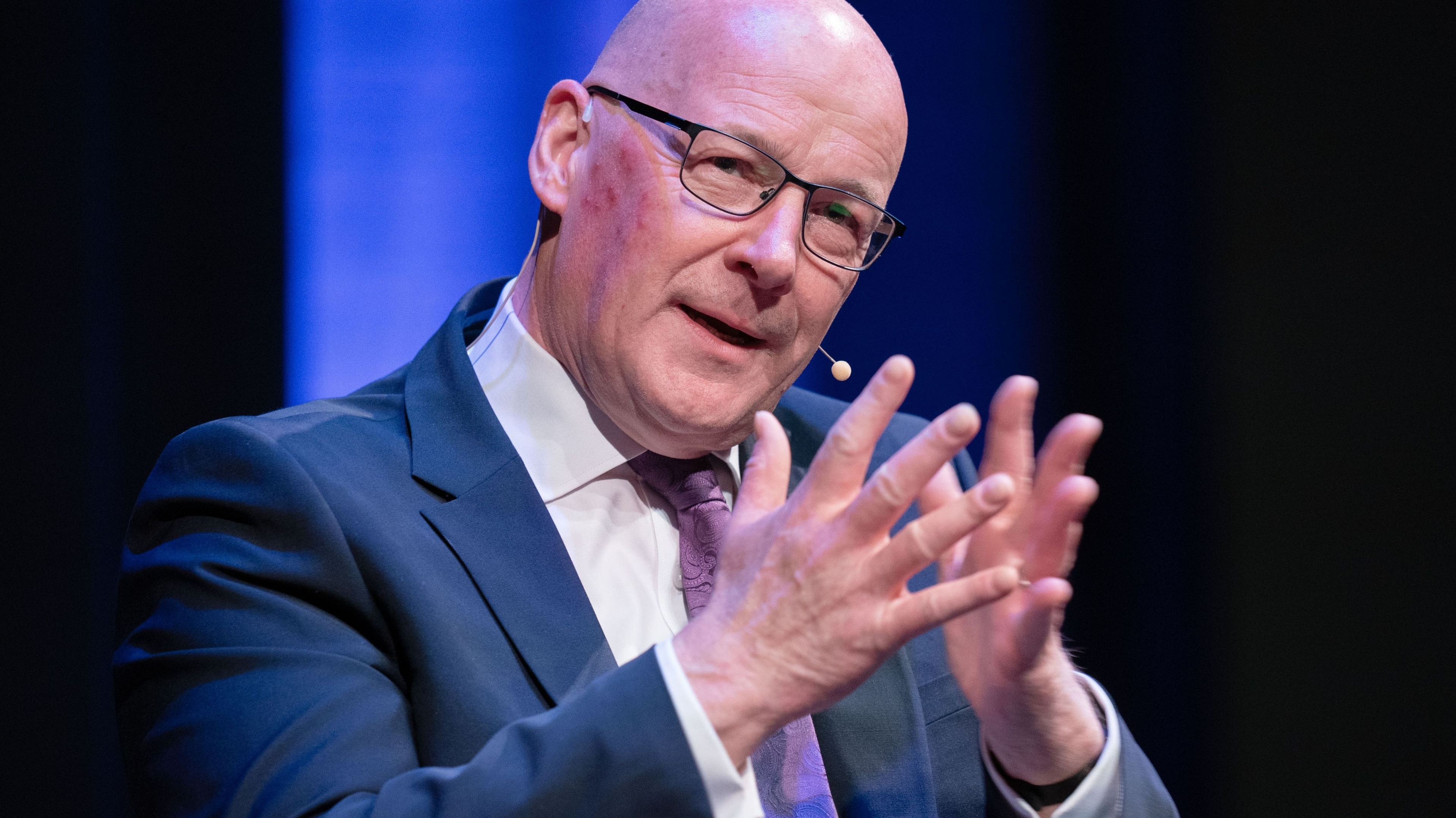 John Swinney says SNP is close to Holyrood majority ahead of Scottish election