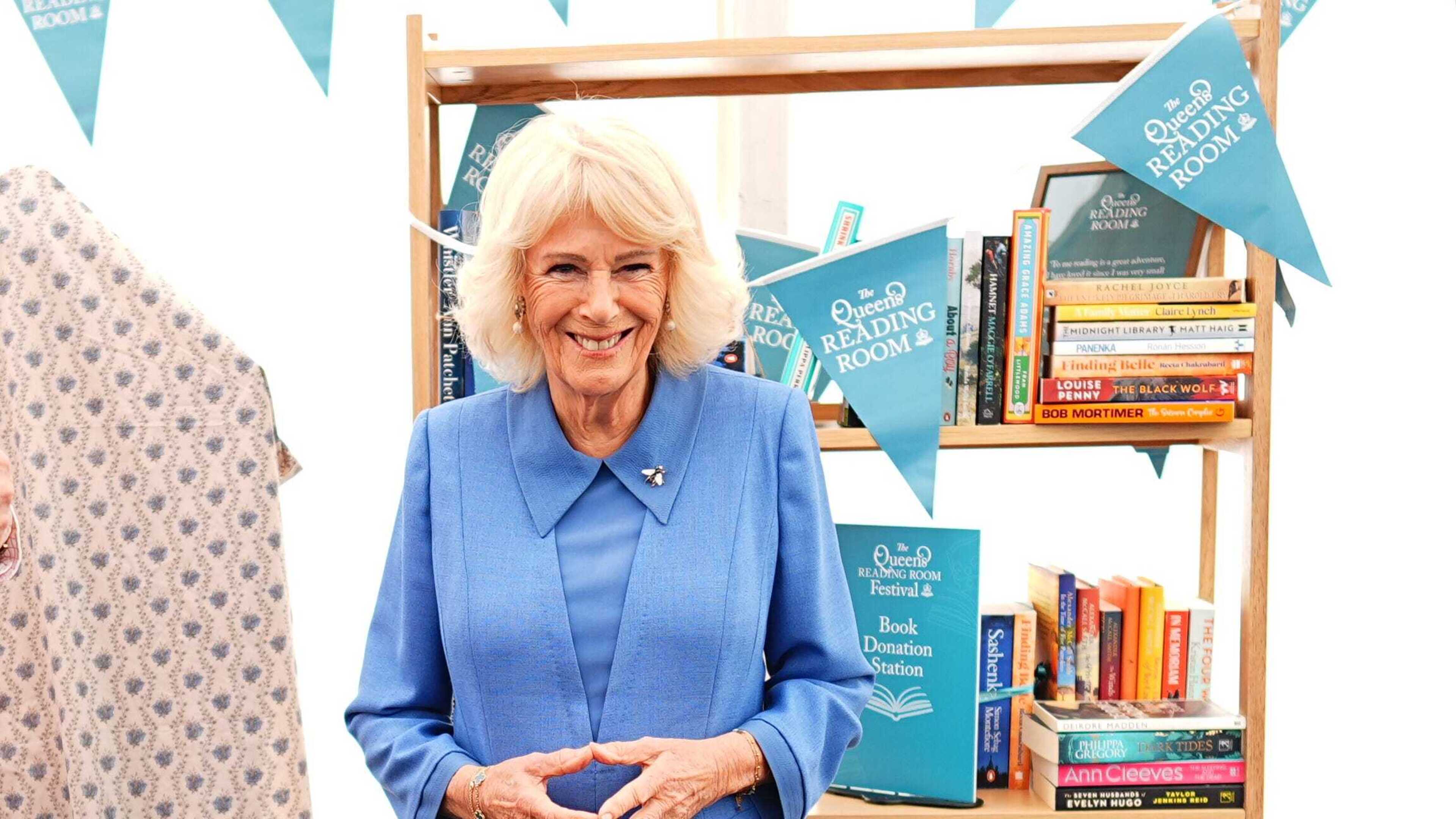Queen Camilla praises books at charity festival amid royal memoir controversy