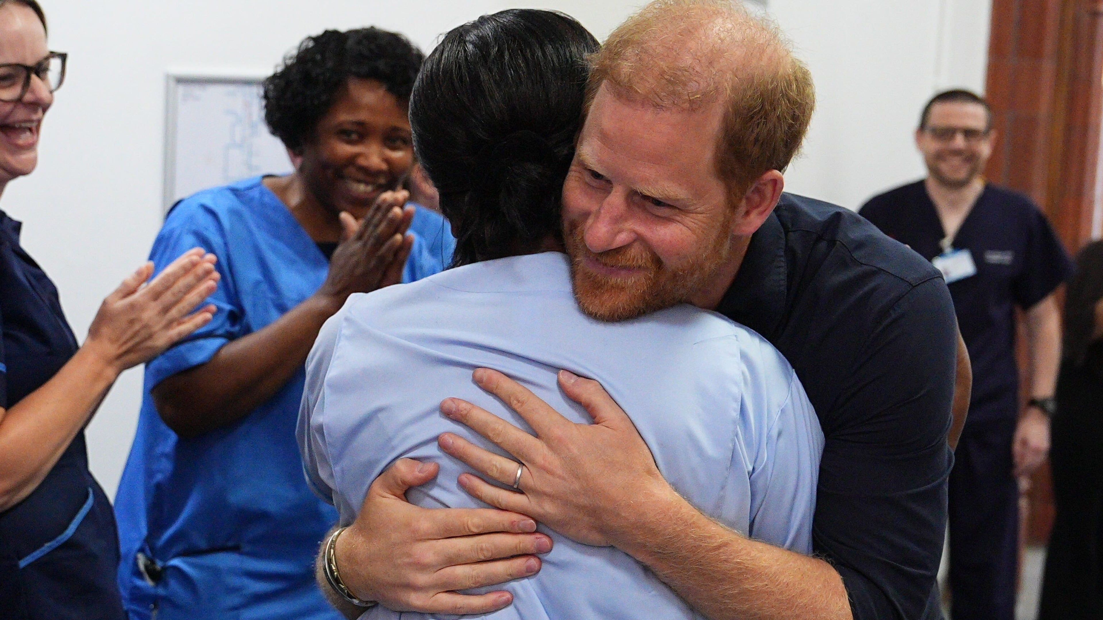 Prince Harry meets WellChild nurse during hospital visit marking charity anniversary